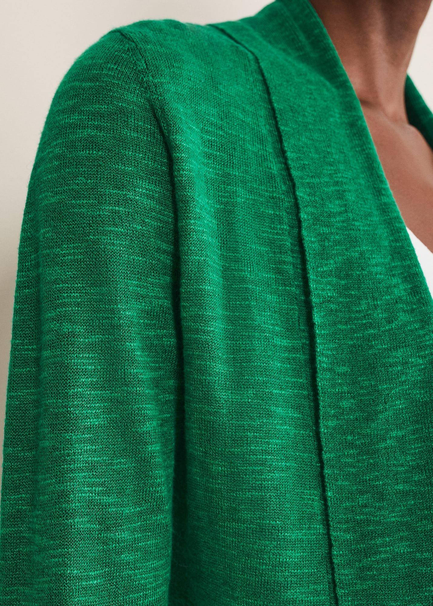 Louise Linen Longline Cardigan