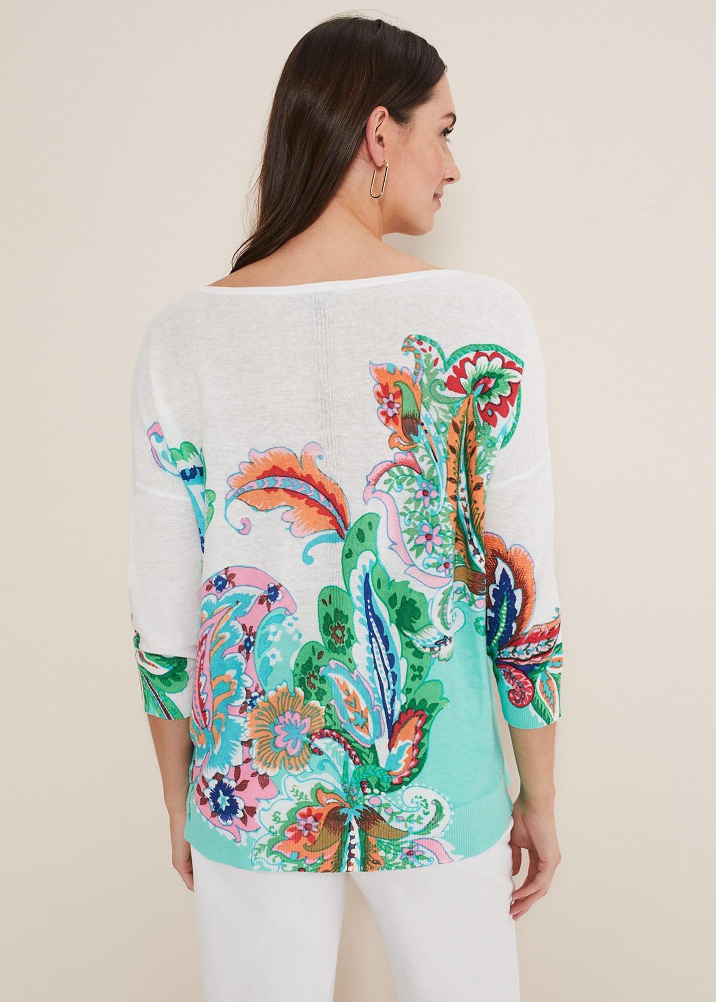 Azalia Paisley Print Knit