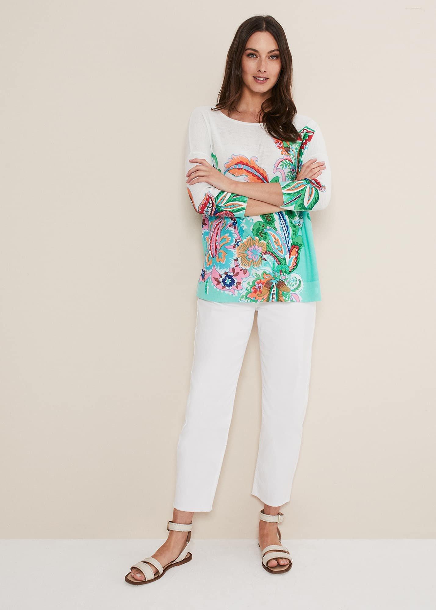 Azalia Paisley Print Knit
