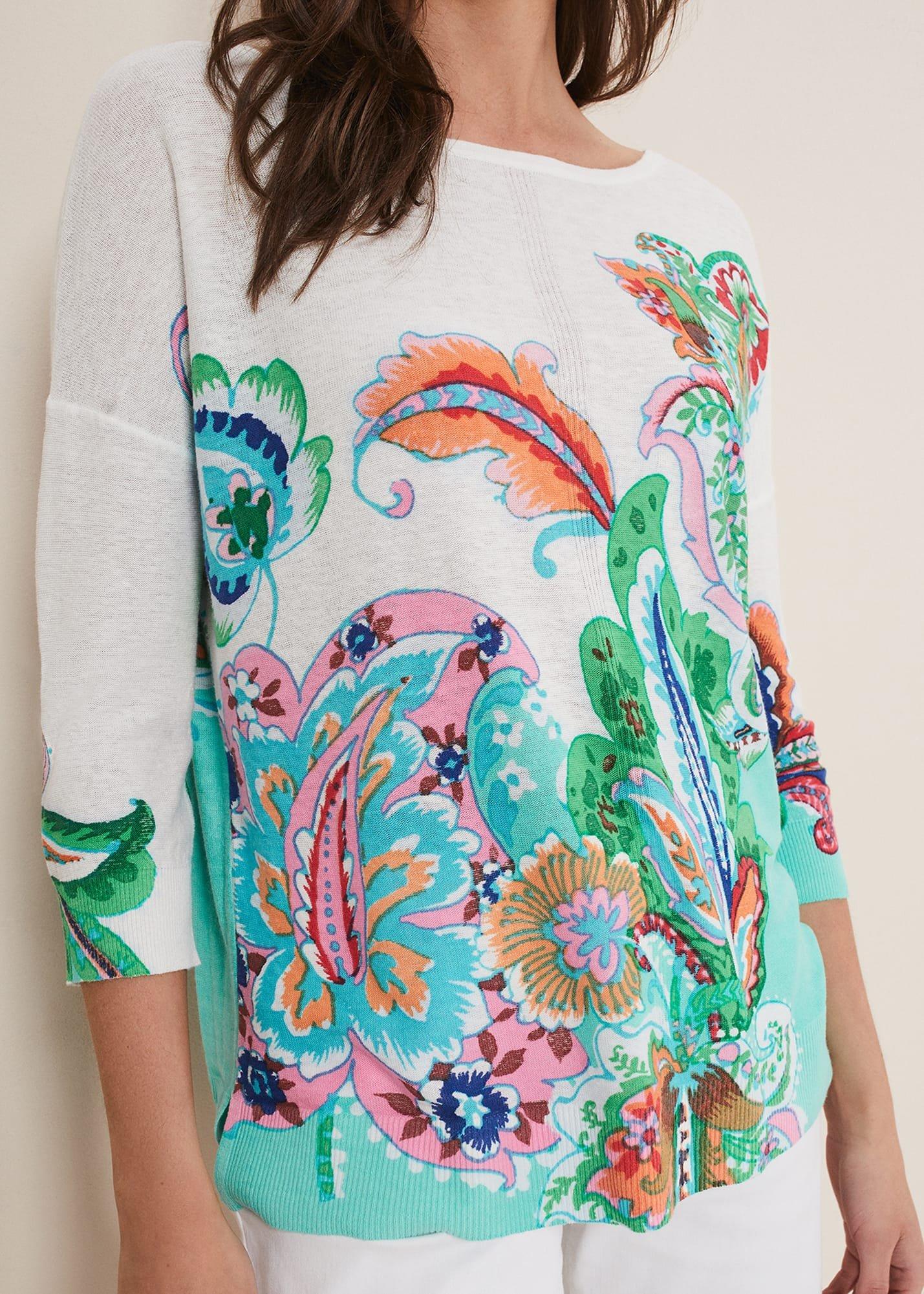 Azalia Paisley Print Knit