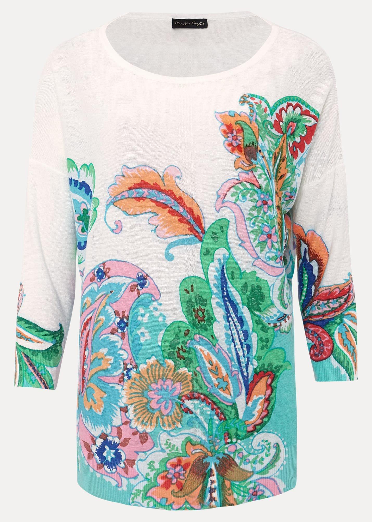 Azalia Paisley Print Knit