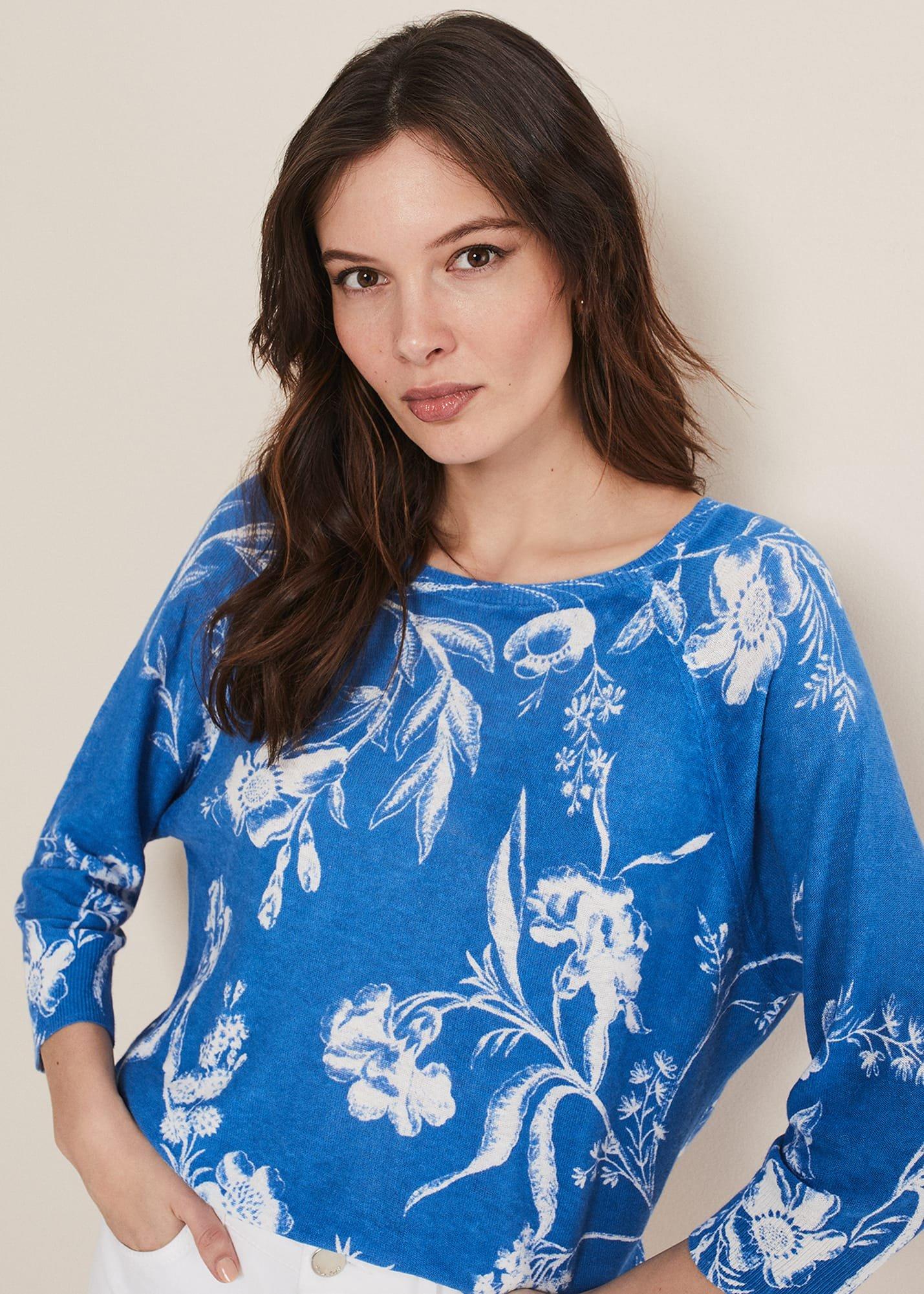 Celia Printed Linen Knit