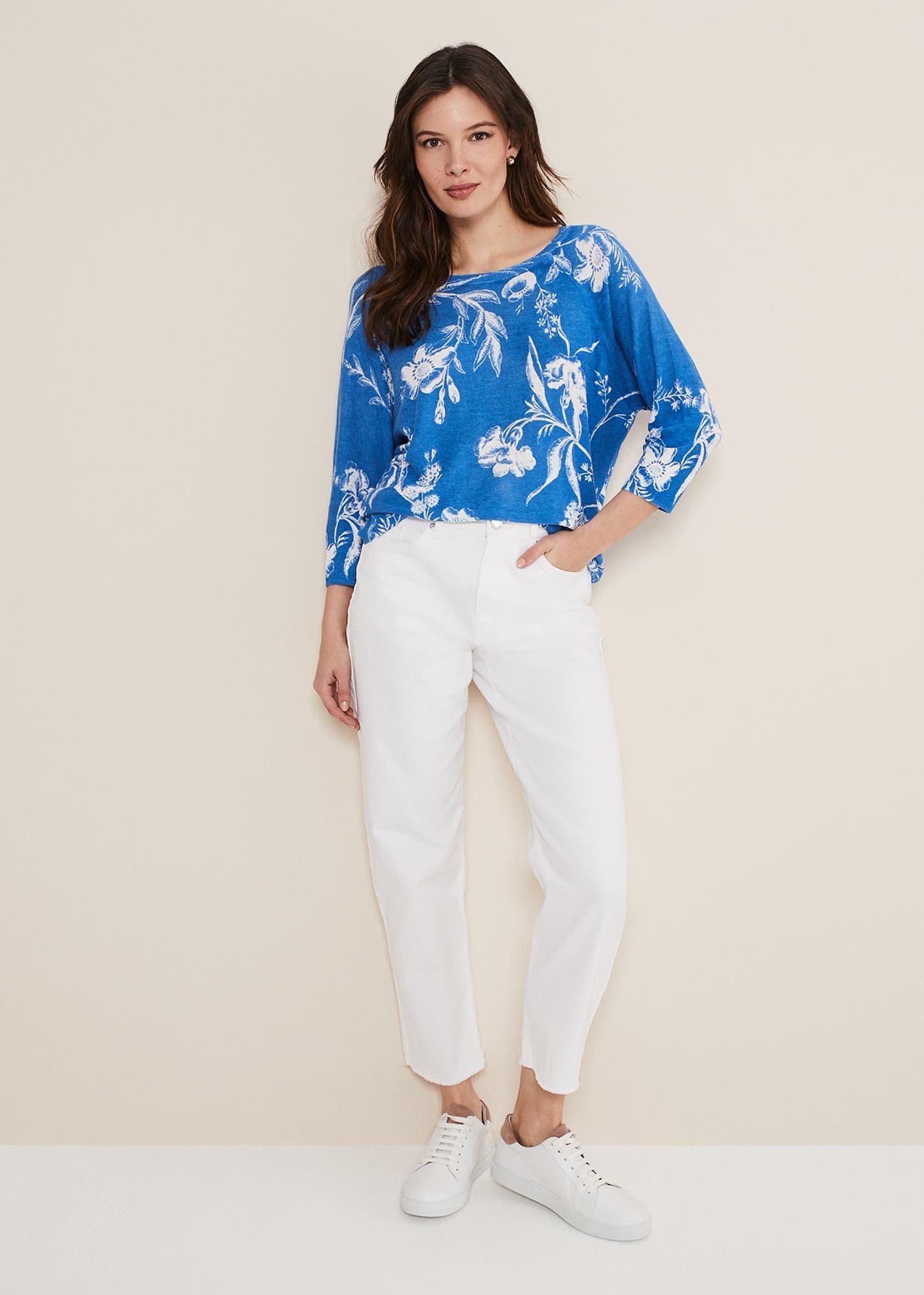 Celia Printed Linen Knit