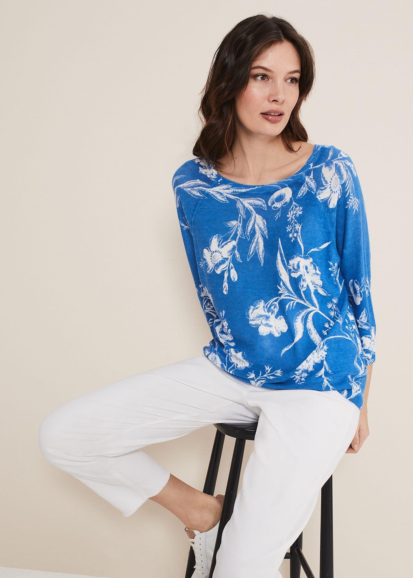 Celia Printed Linen Knit