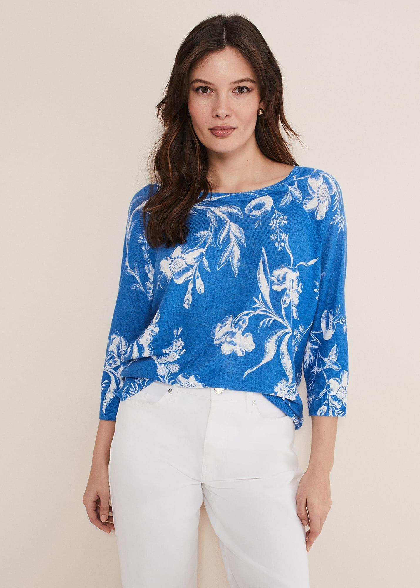 Celia Printed Linen Knit