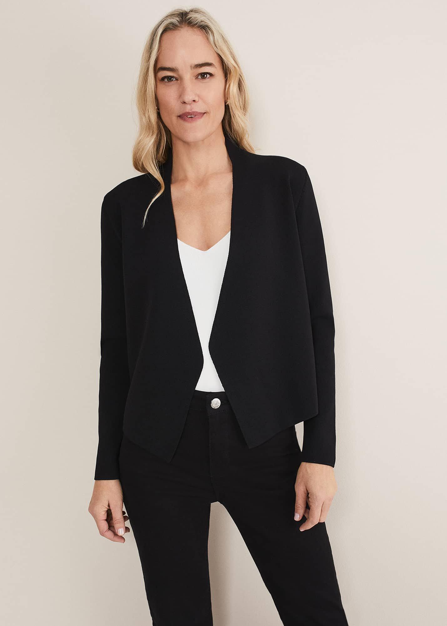 Delia Knitted Waterfall Jacket