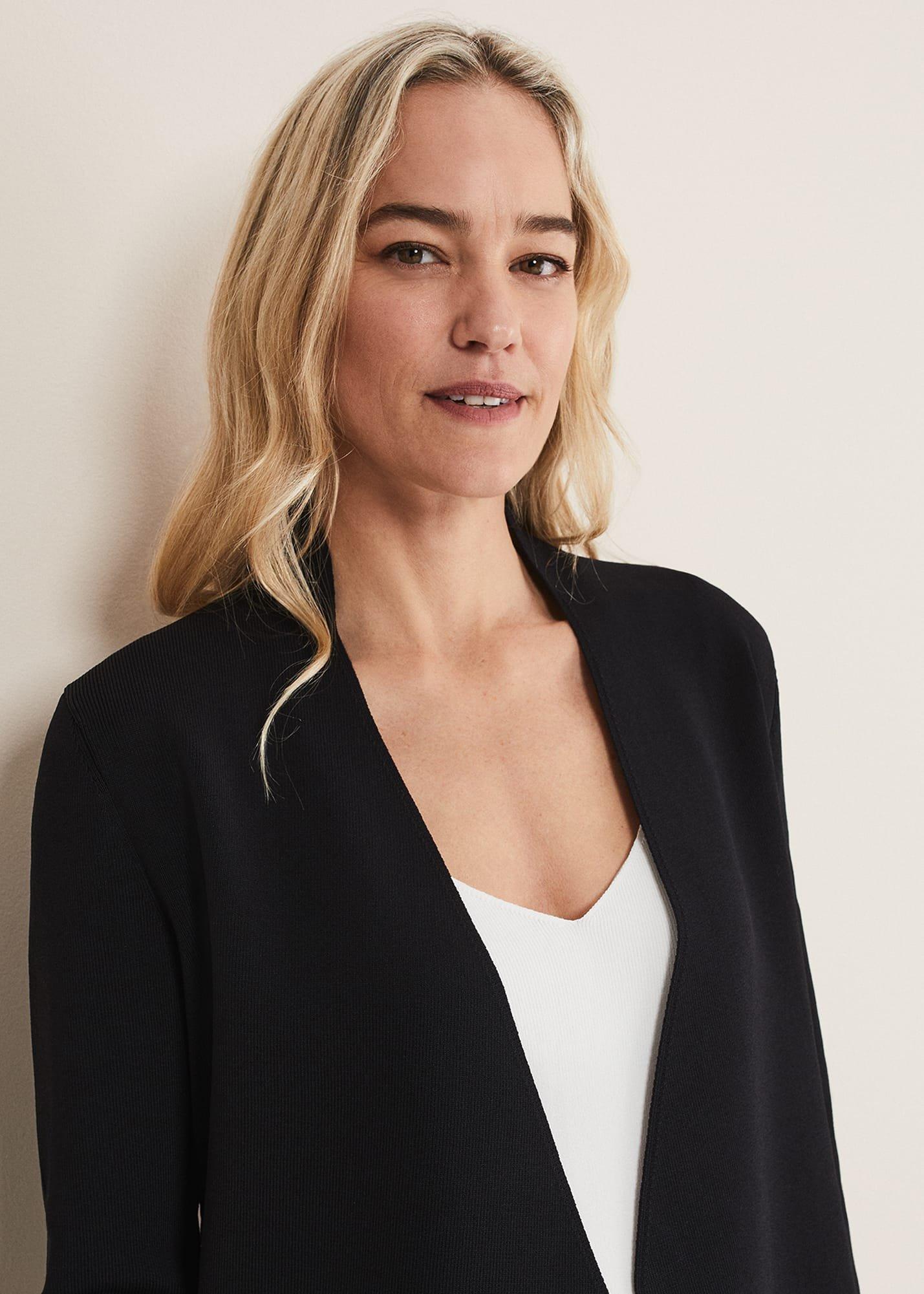 Delia Knitted Waterfall Jacket