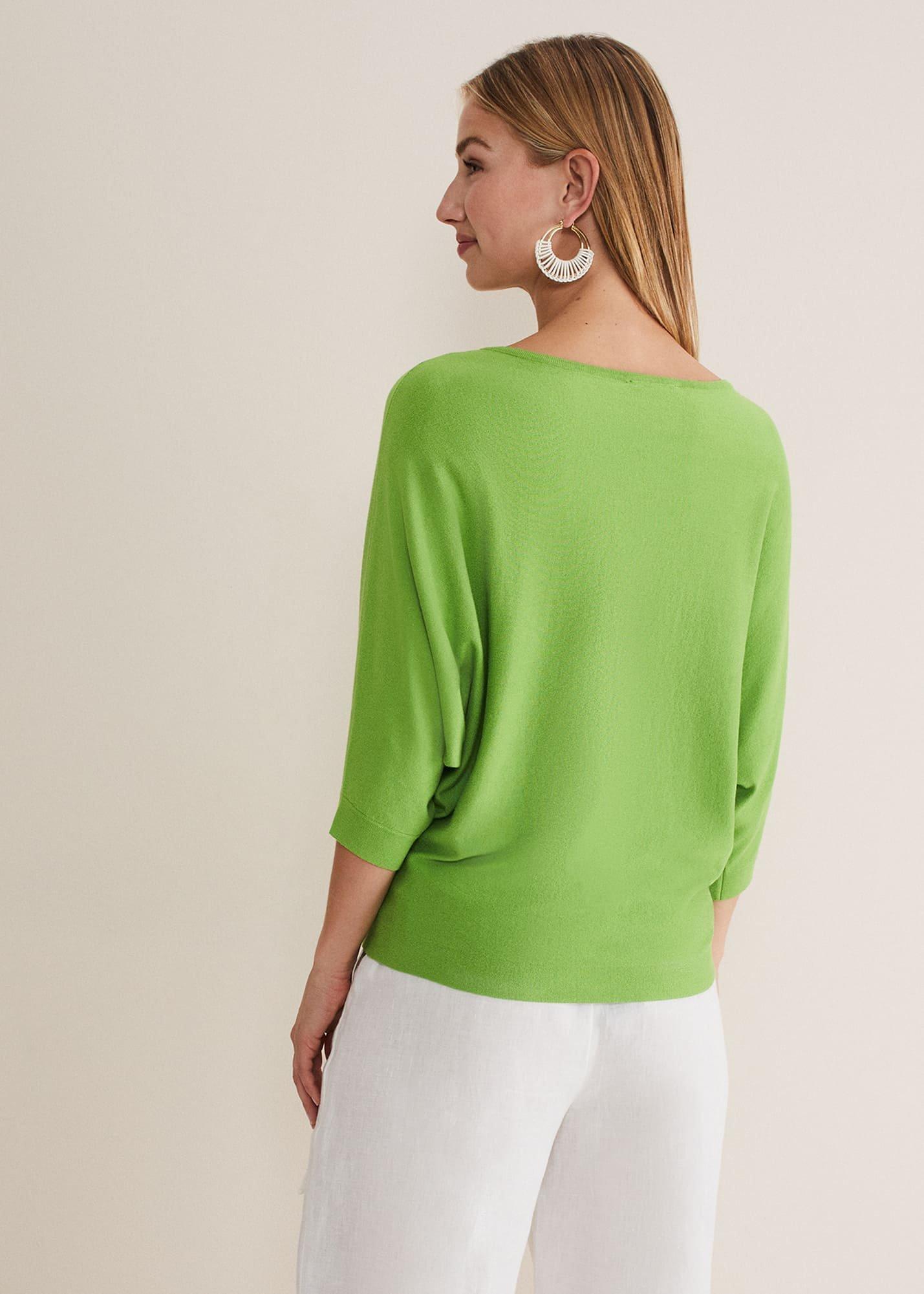 Cristine Fine Knit Batwing Jumper