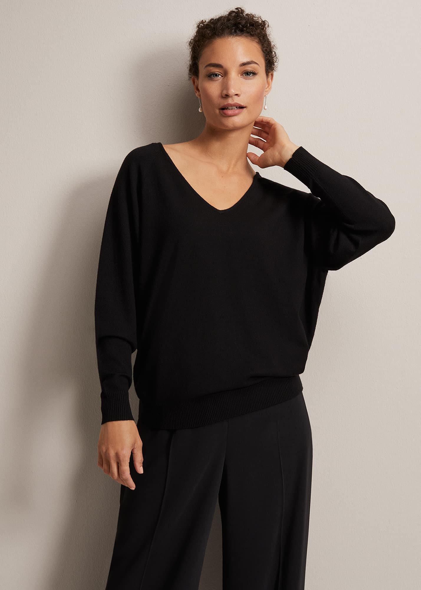 Senita Fine Knit V-Neck Jumper