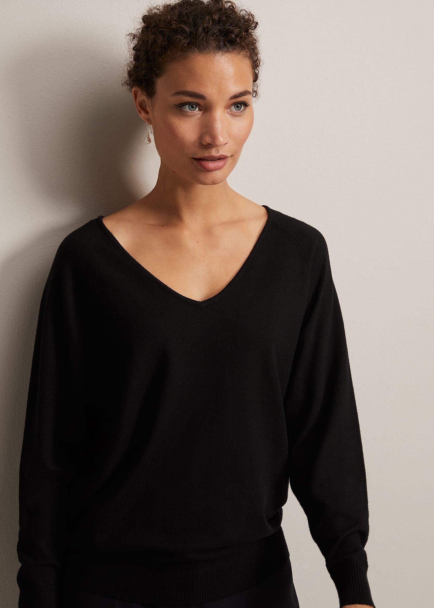 Senita Fine Knit V-Neck Jumper