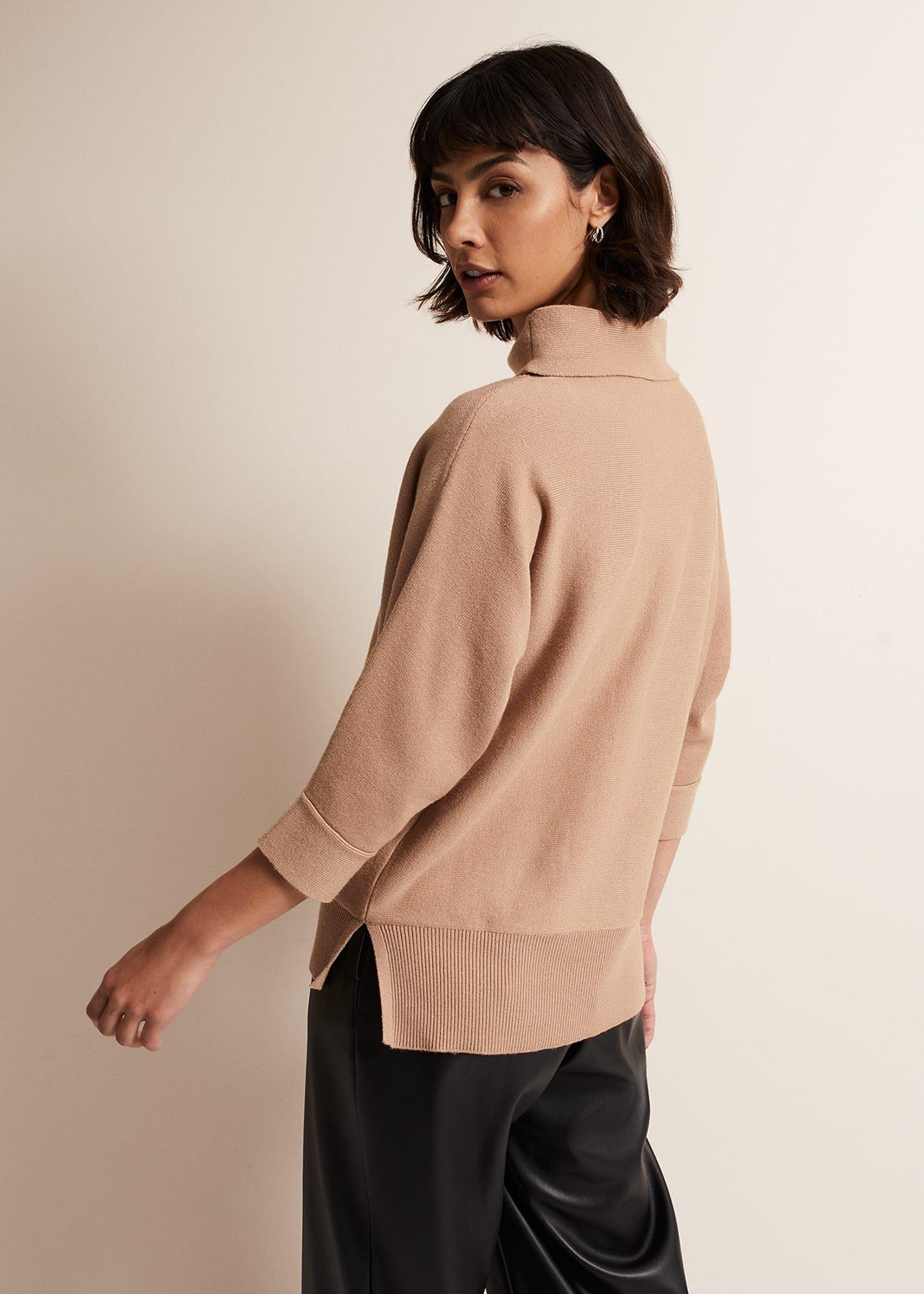 Salima Brown Knitted Jumper