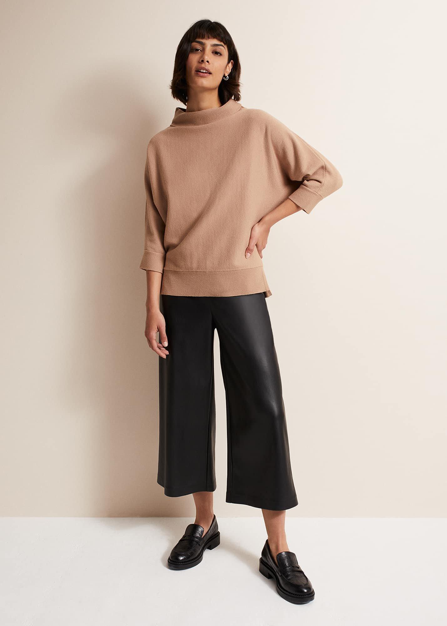Salima Brown Knitted Jumper