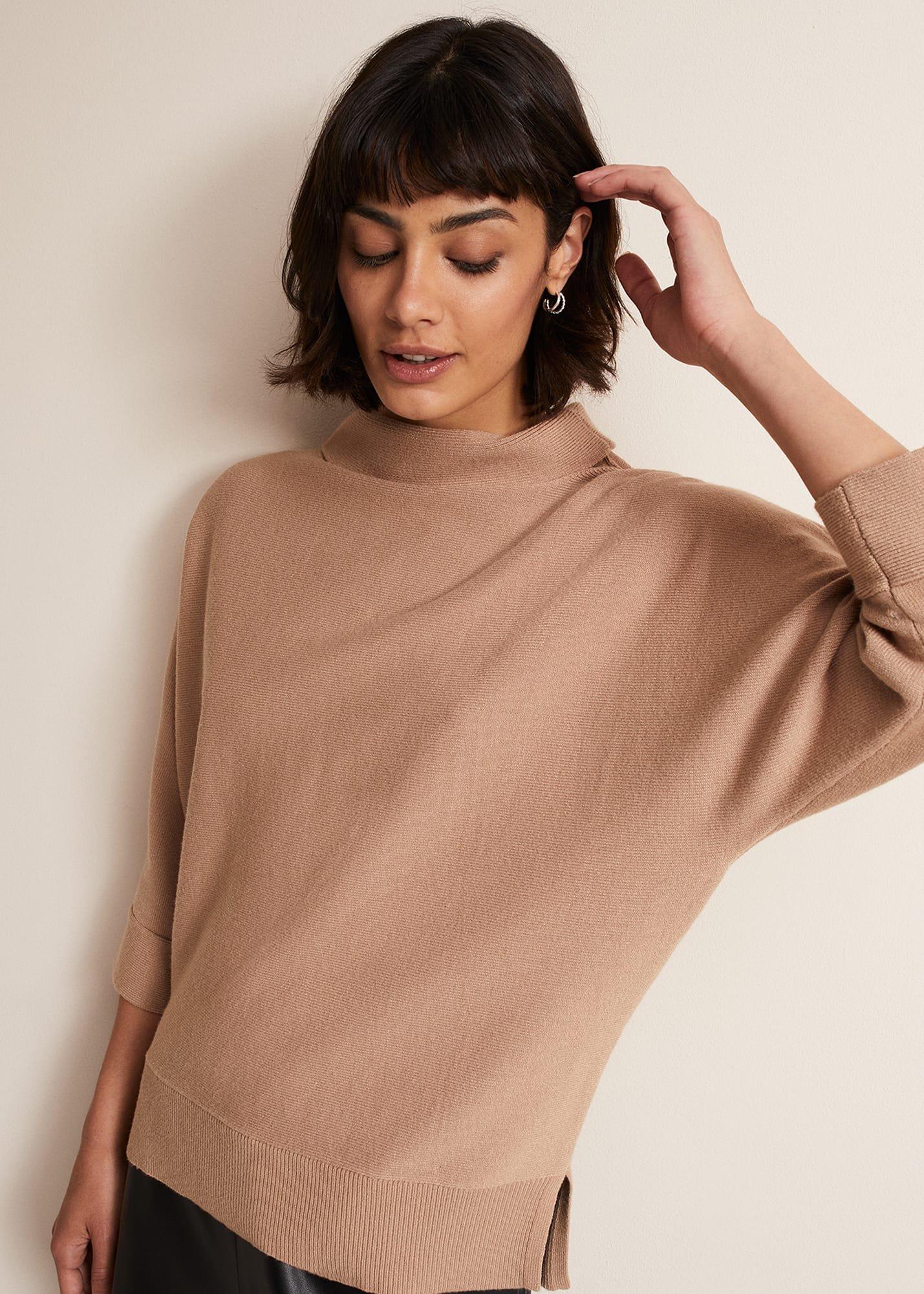 Salima Brown Knitted Jumper