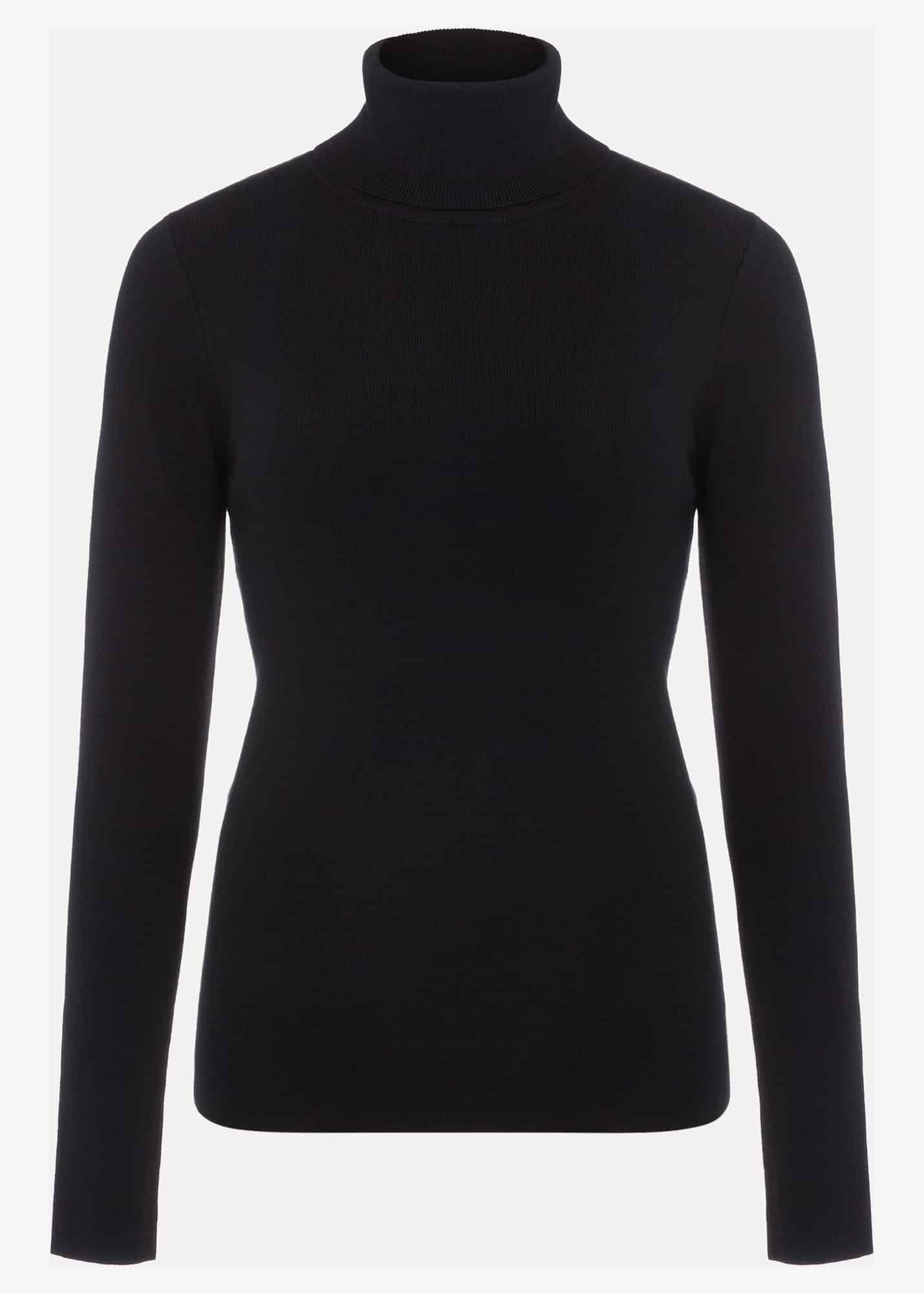 Gwyneth Black Roll Neck Jumper