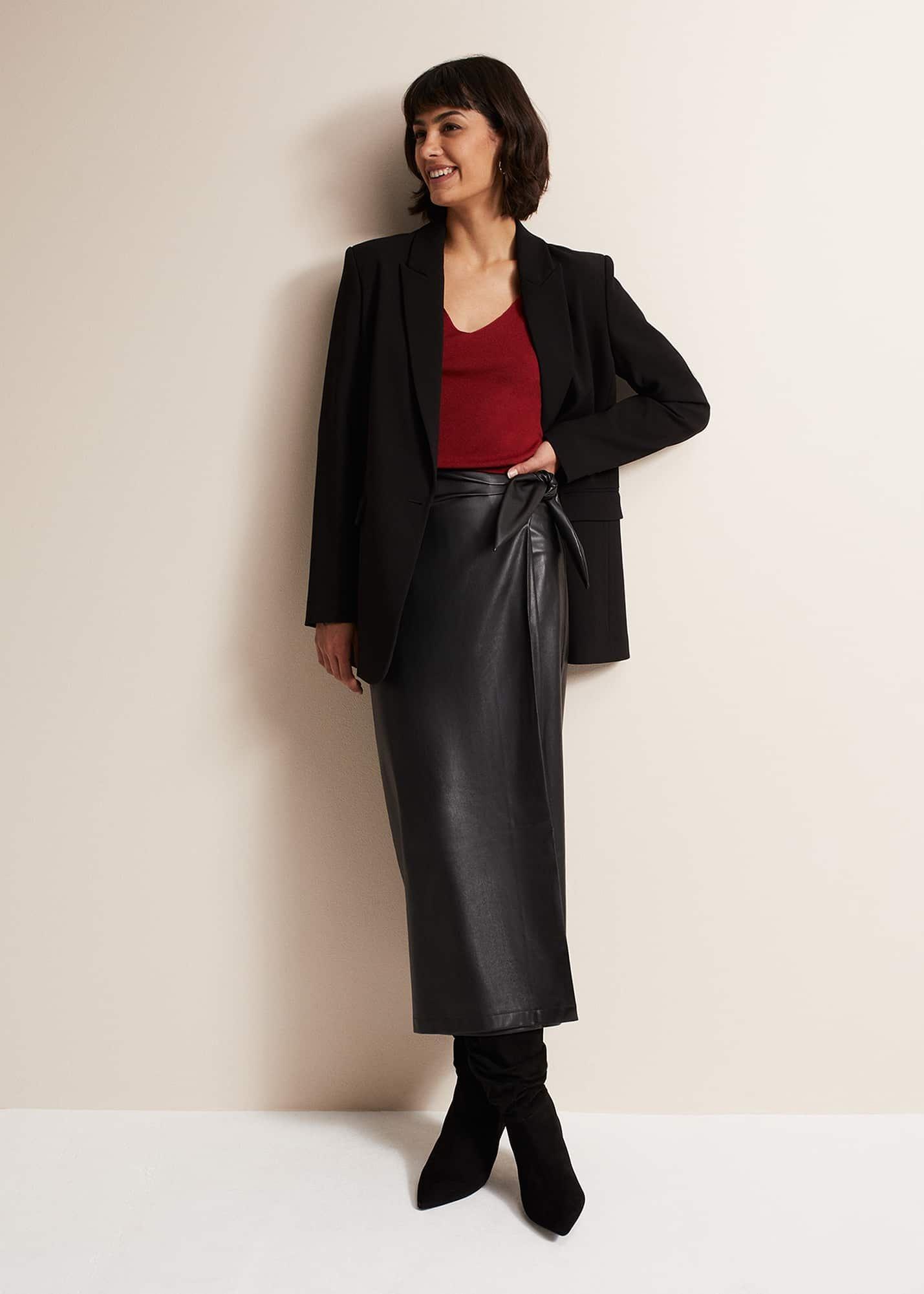 Molla Red V-Neck Top