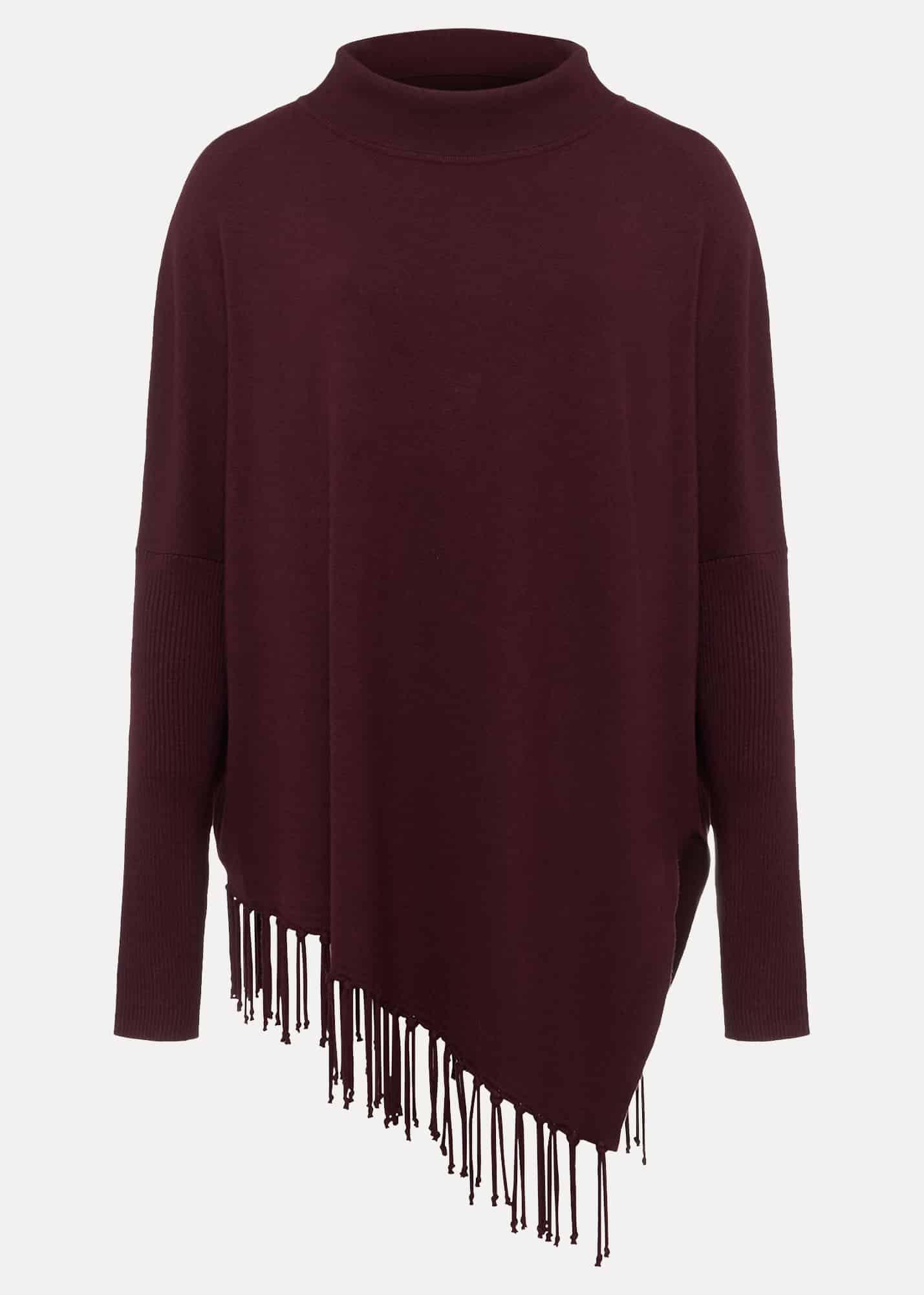 Athena Burgandy Tassel Jumper