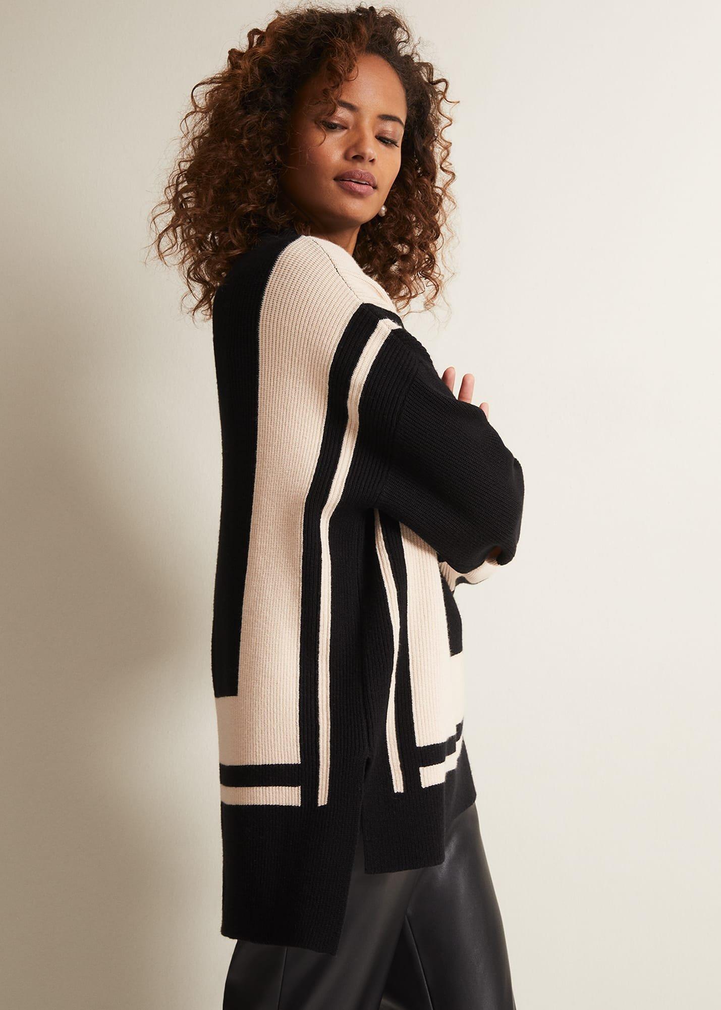 Kayleigh Striped Chunky Knit Jumper