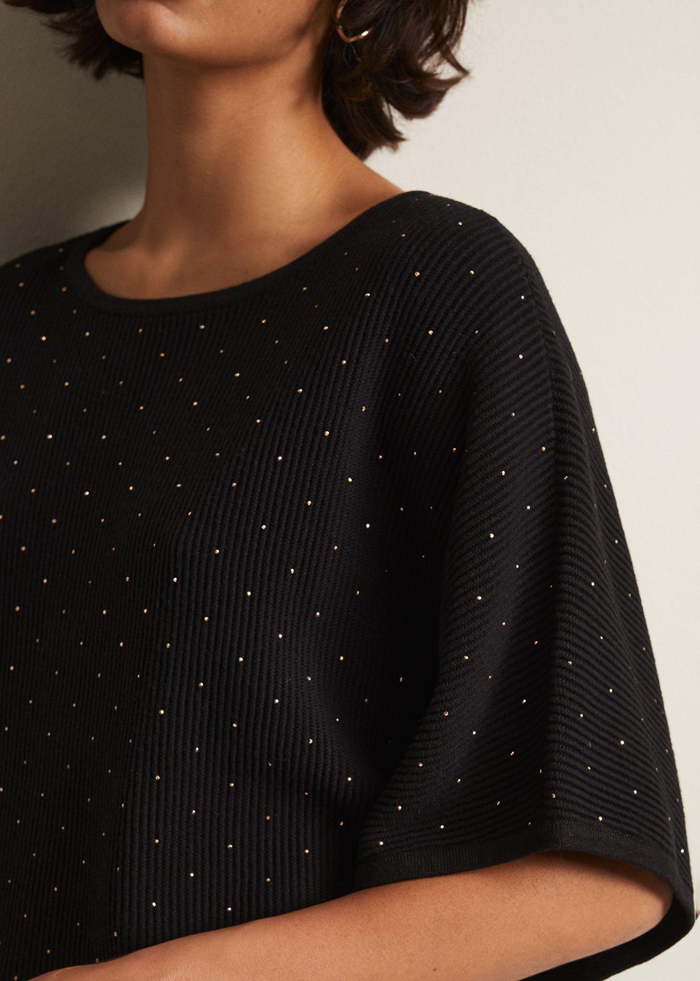 Gill Black Embellished Jumper