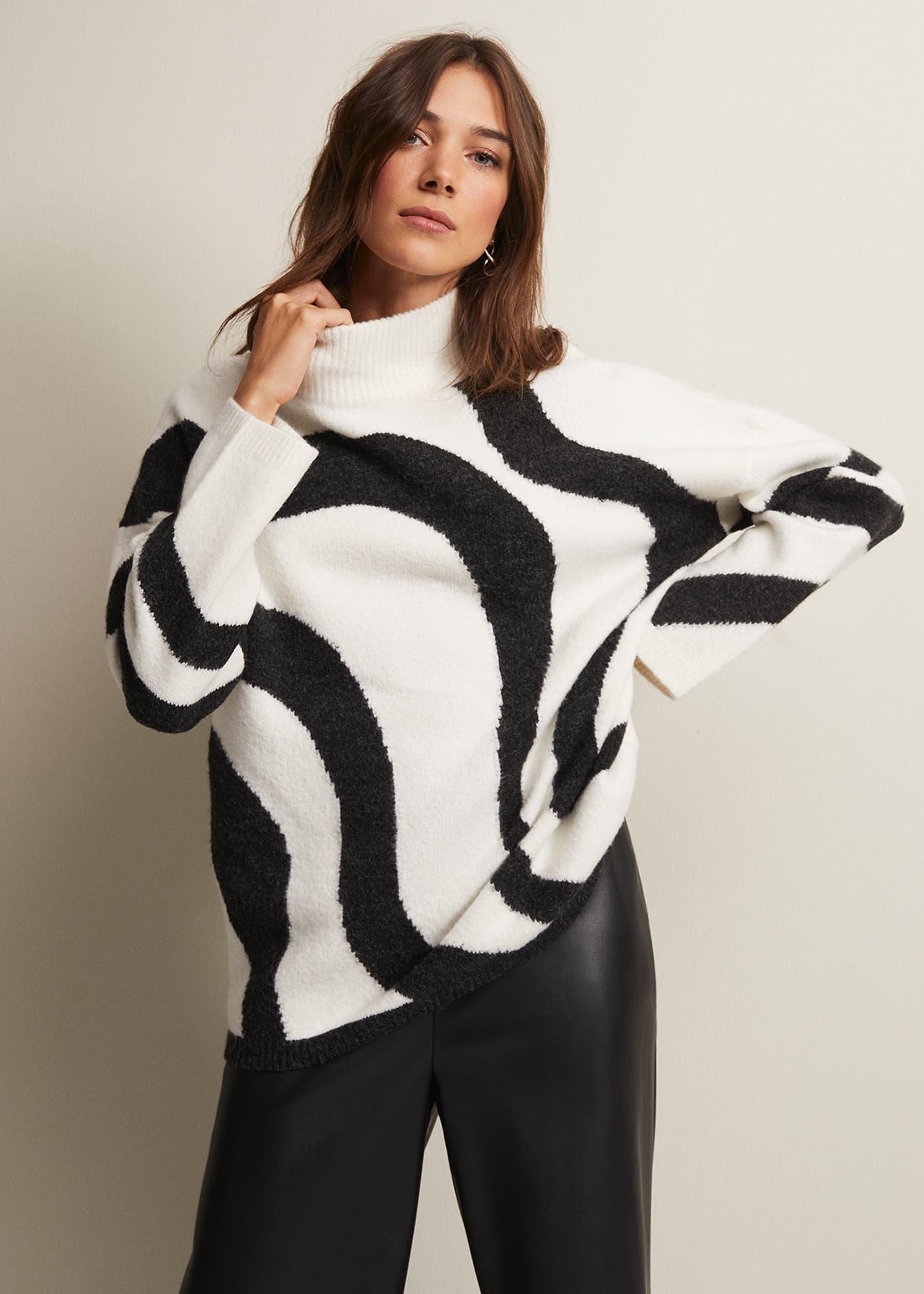 Briony Swirl Print Jumper