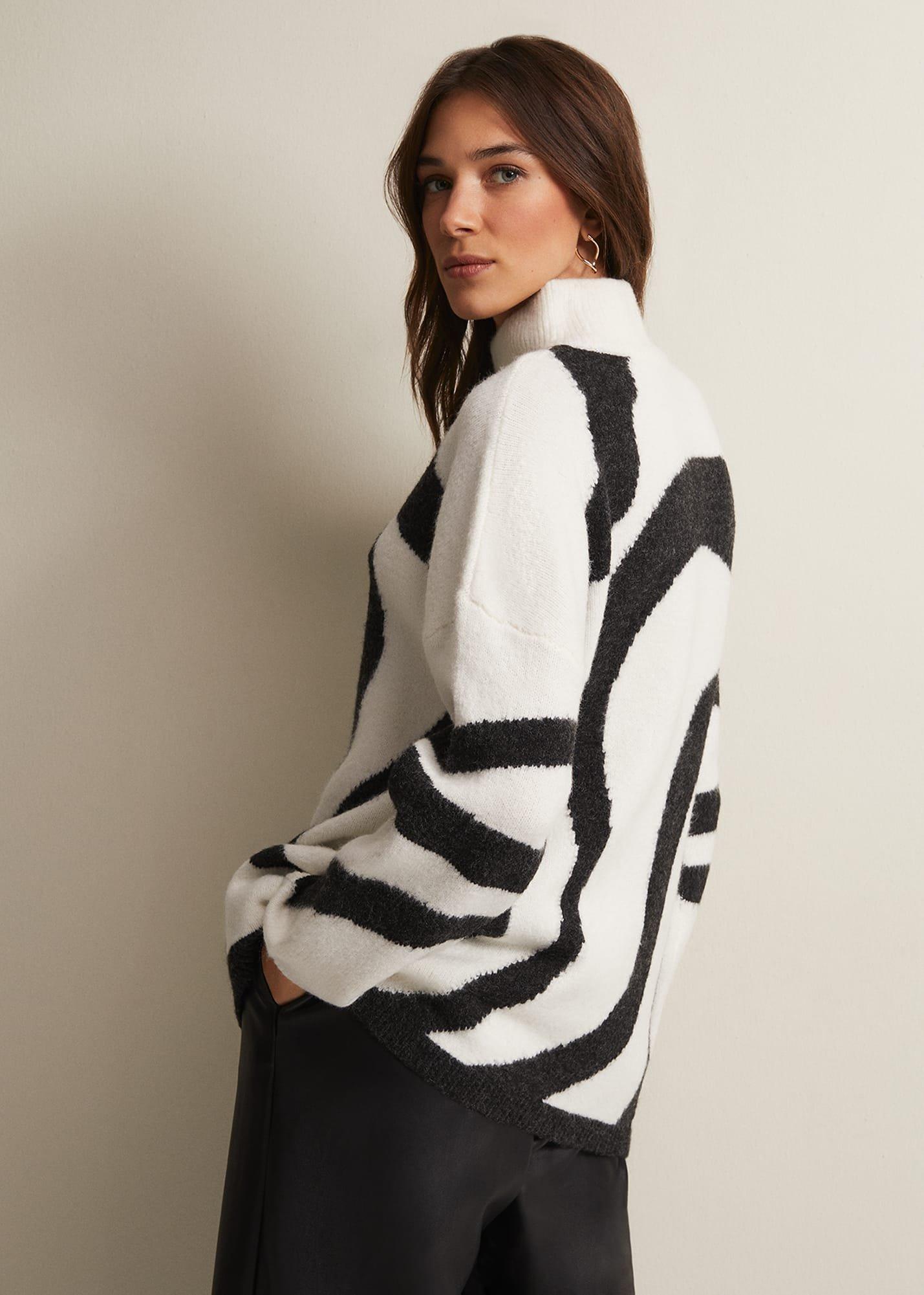 Briony Swirl Print Jumper
