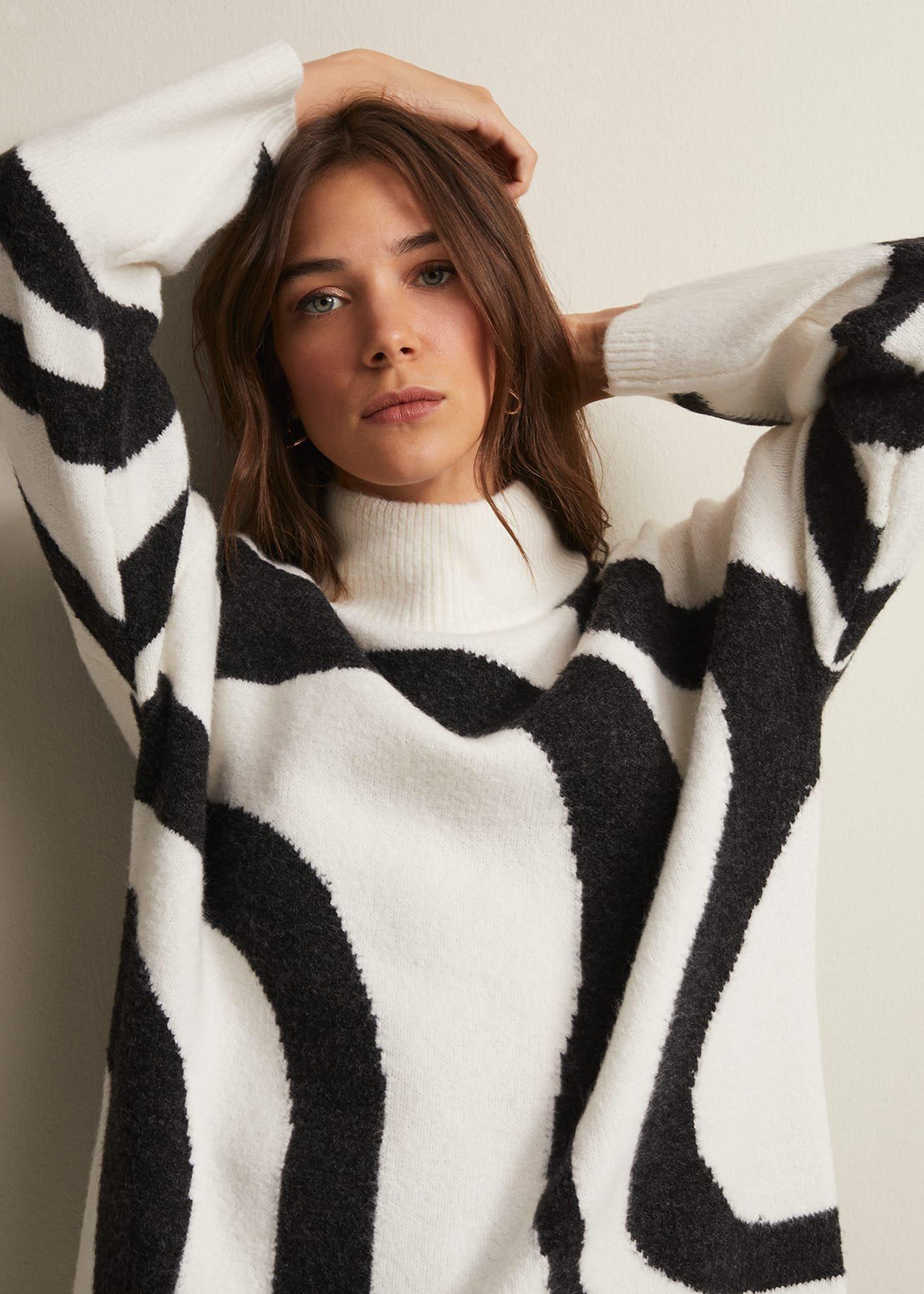 Briony Swirl Print Jumper