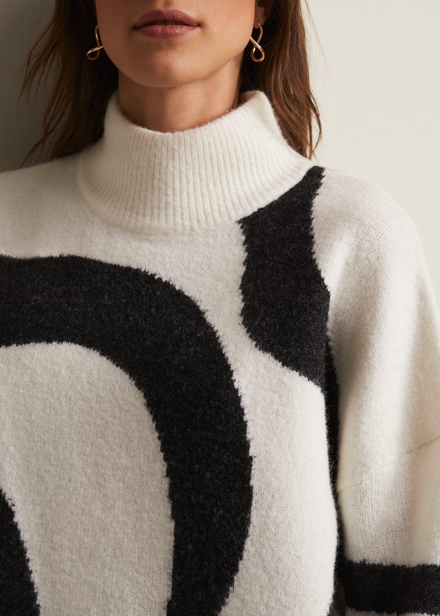 Briony Swirl Print Jumper