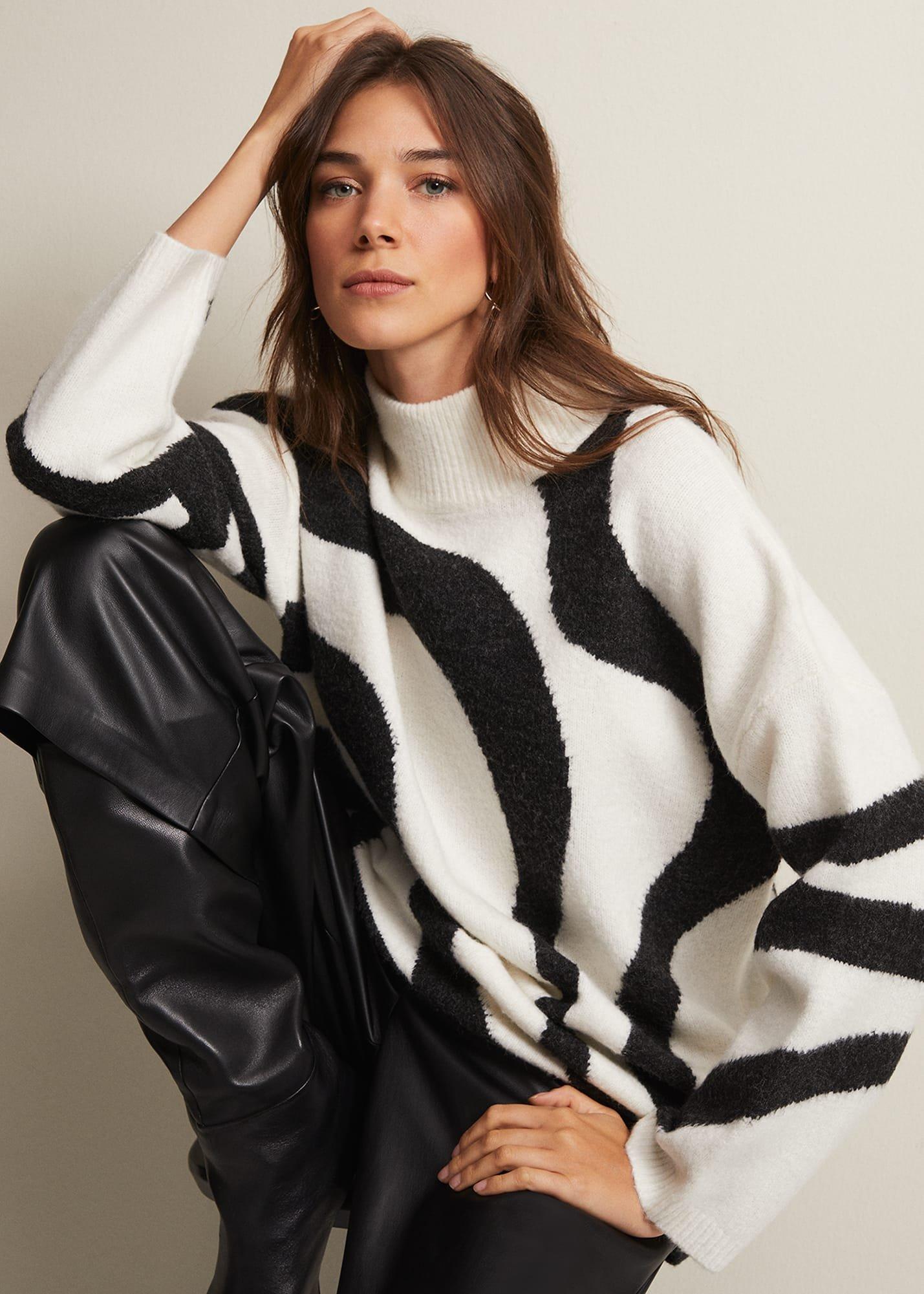 Briony Swirl Print Jumper