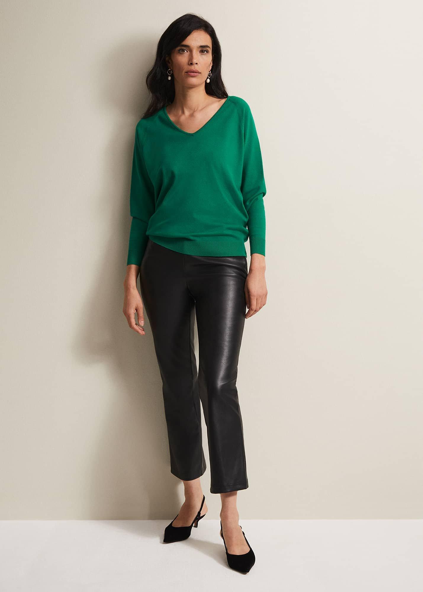 Senita Fine Knit V-Neck Jumper