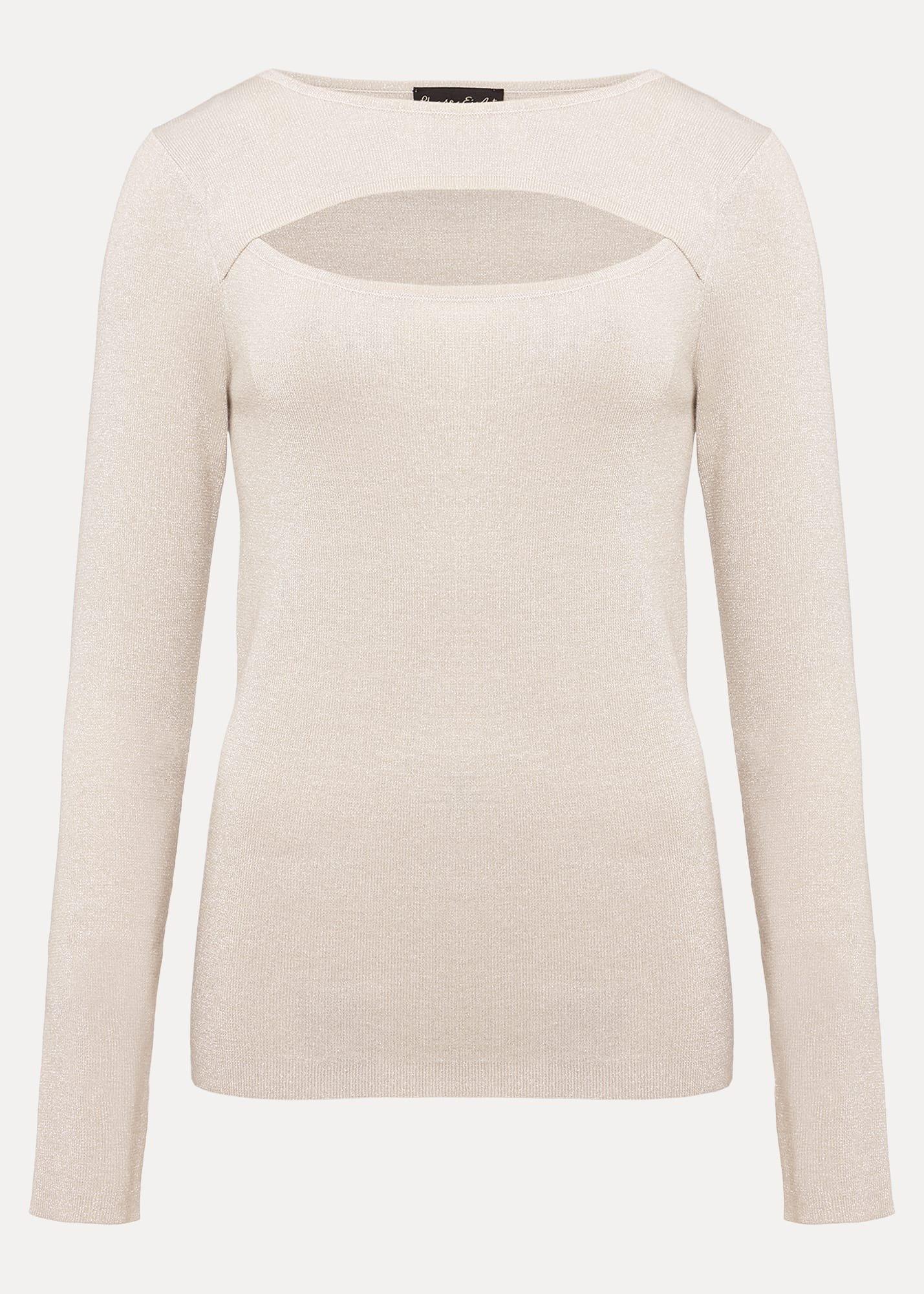Ciara Cut Out Lurex Knitted Top