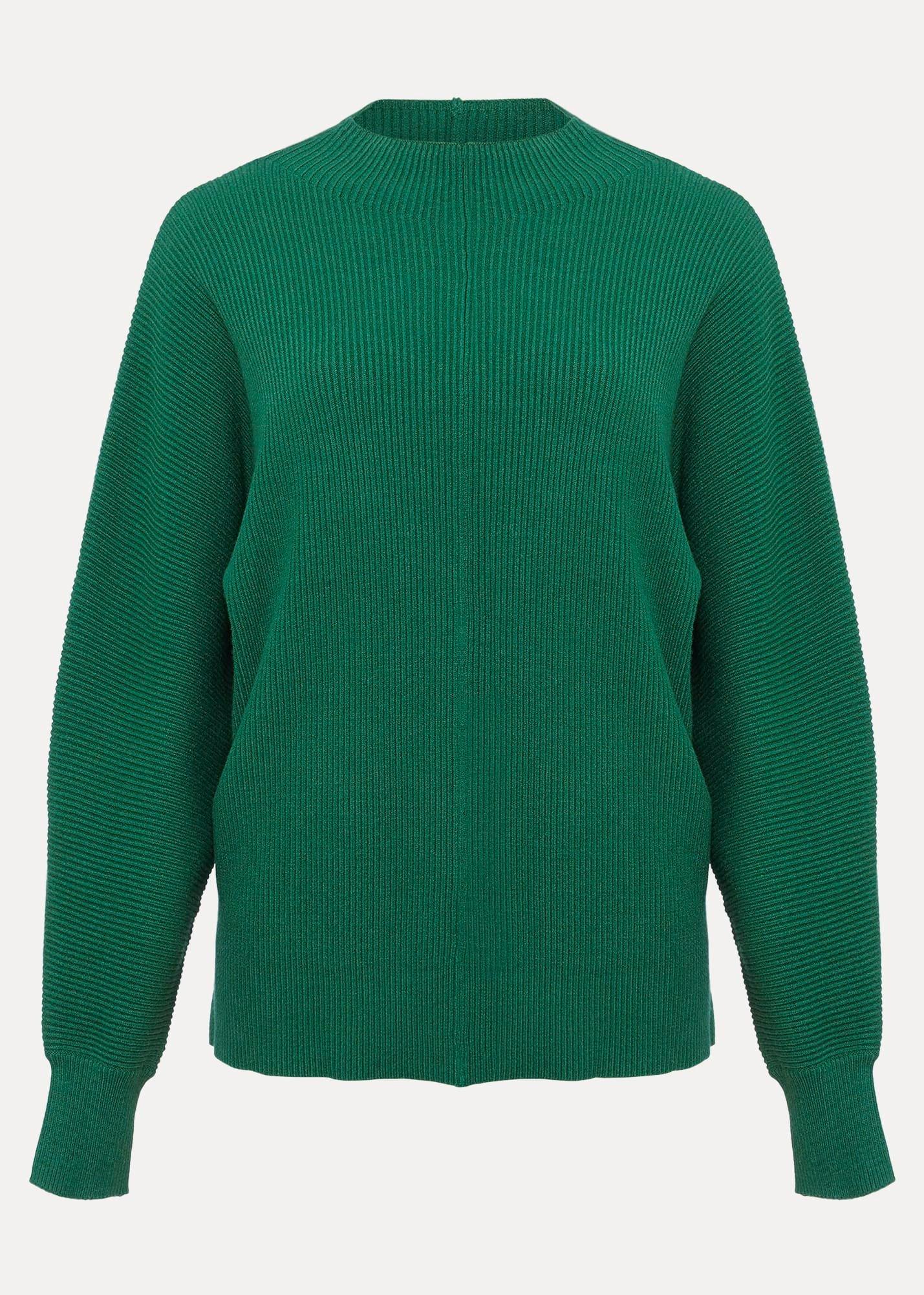 Hannah Green Ribbed Jumper