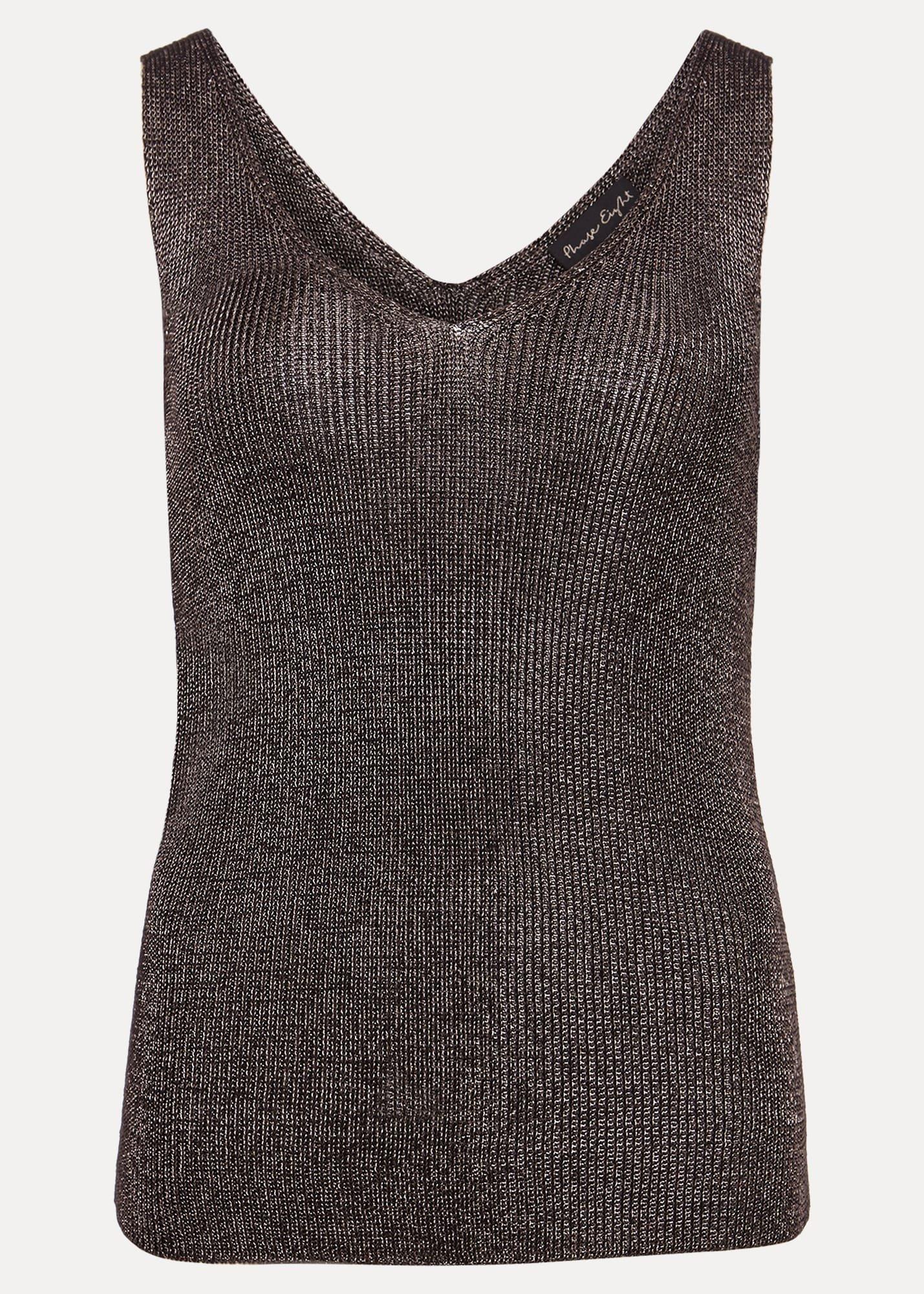 Cassia Metallic Knitted Vest