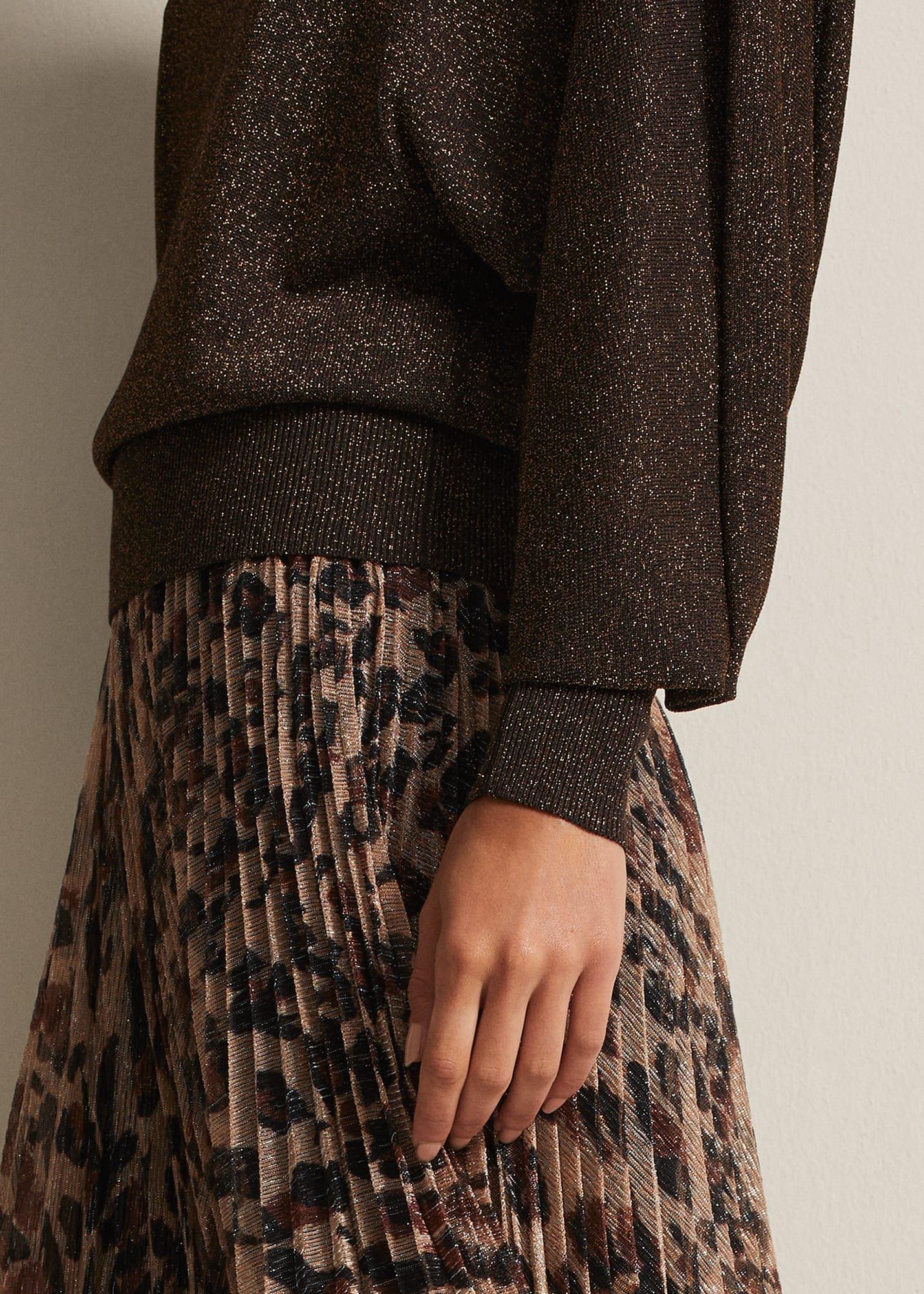 Annalise Lurex Batwing Jumper