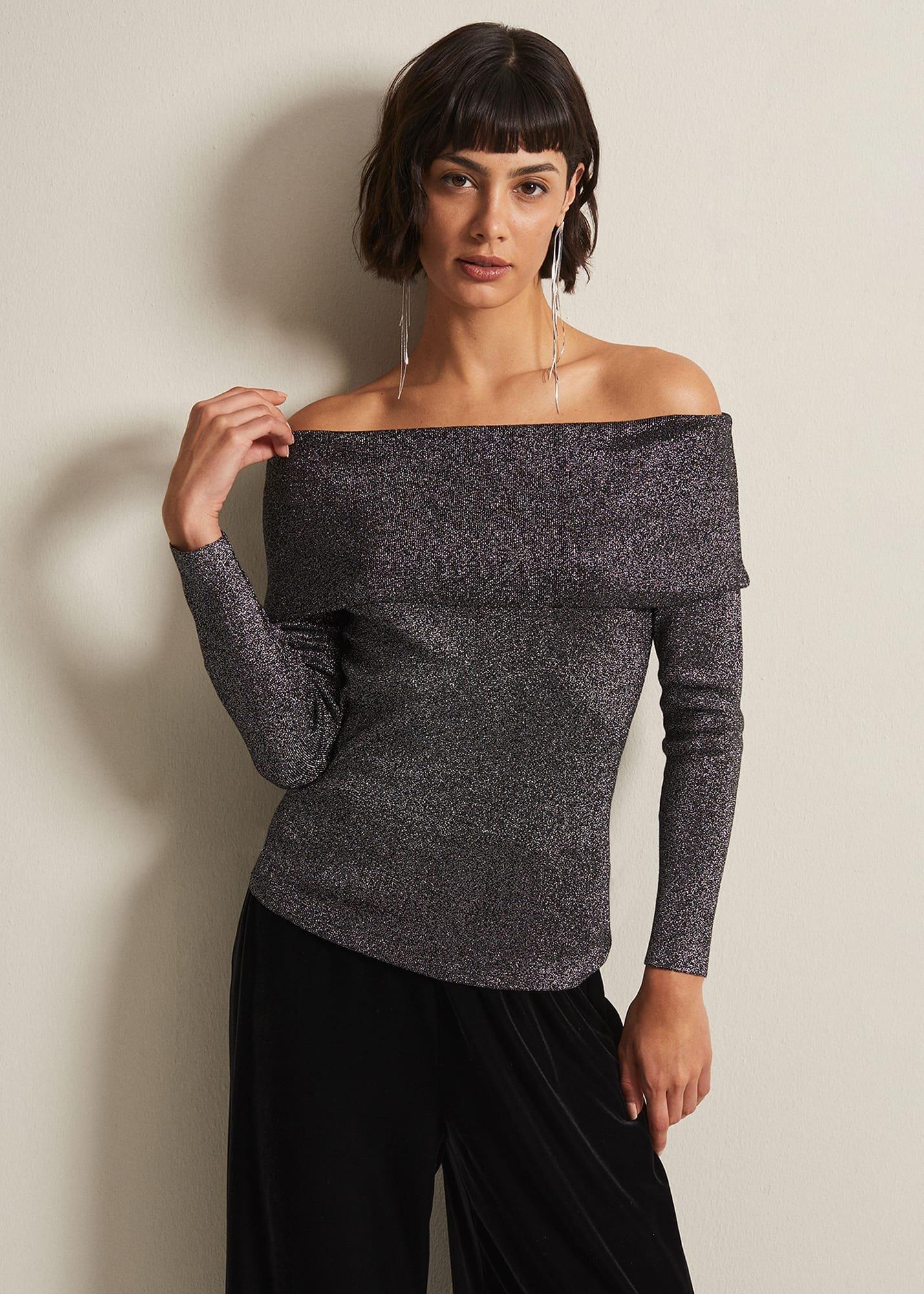 Iris Bardot Knitted Top