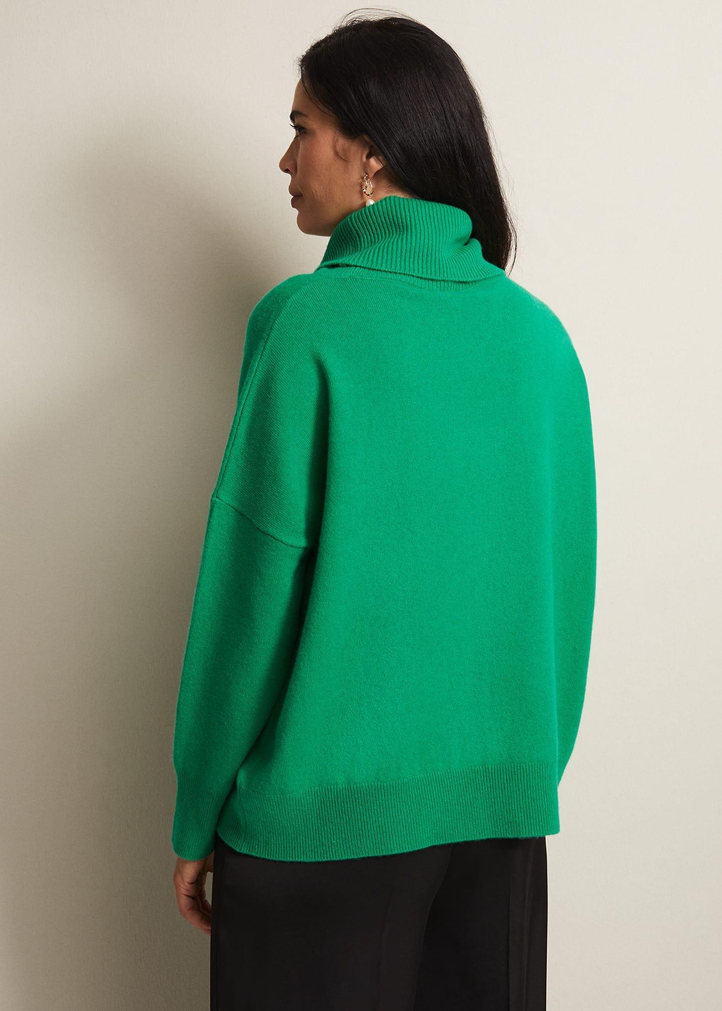 Louanna Roll Neck Wool Cashmere Jumper