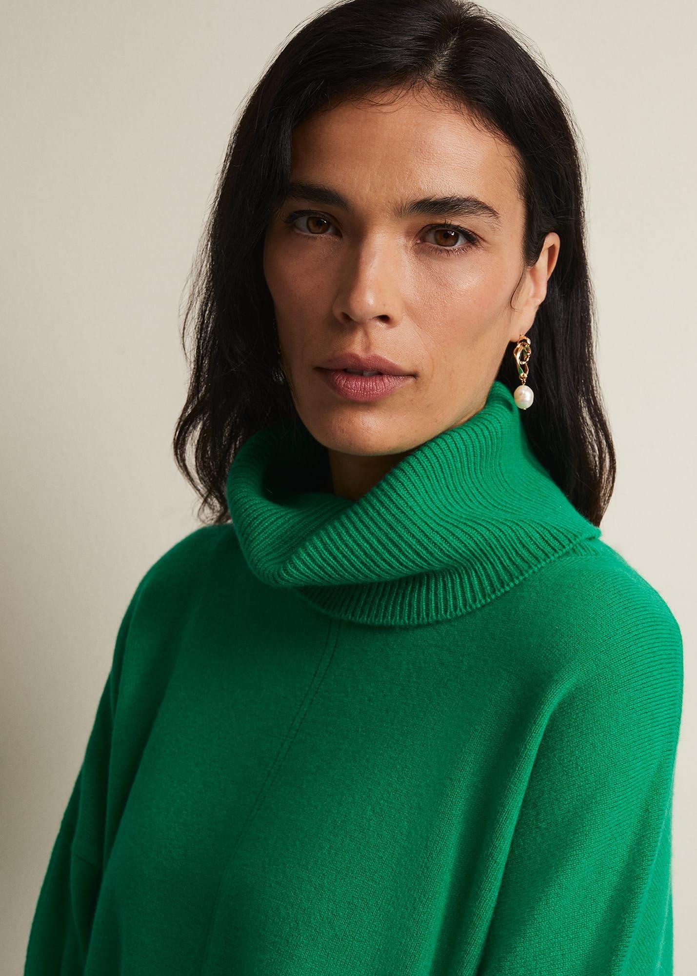 Louanna Roll Neck Wool Cashmere Jumper