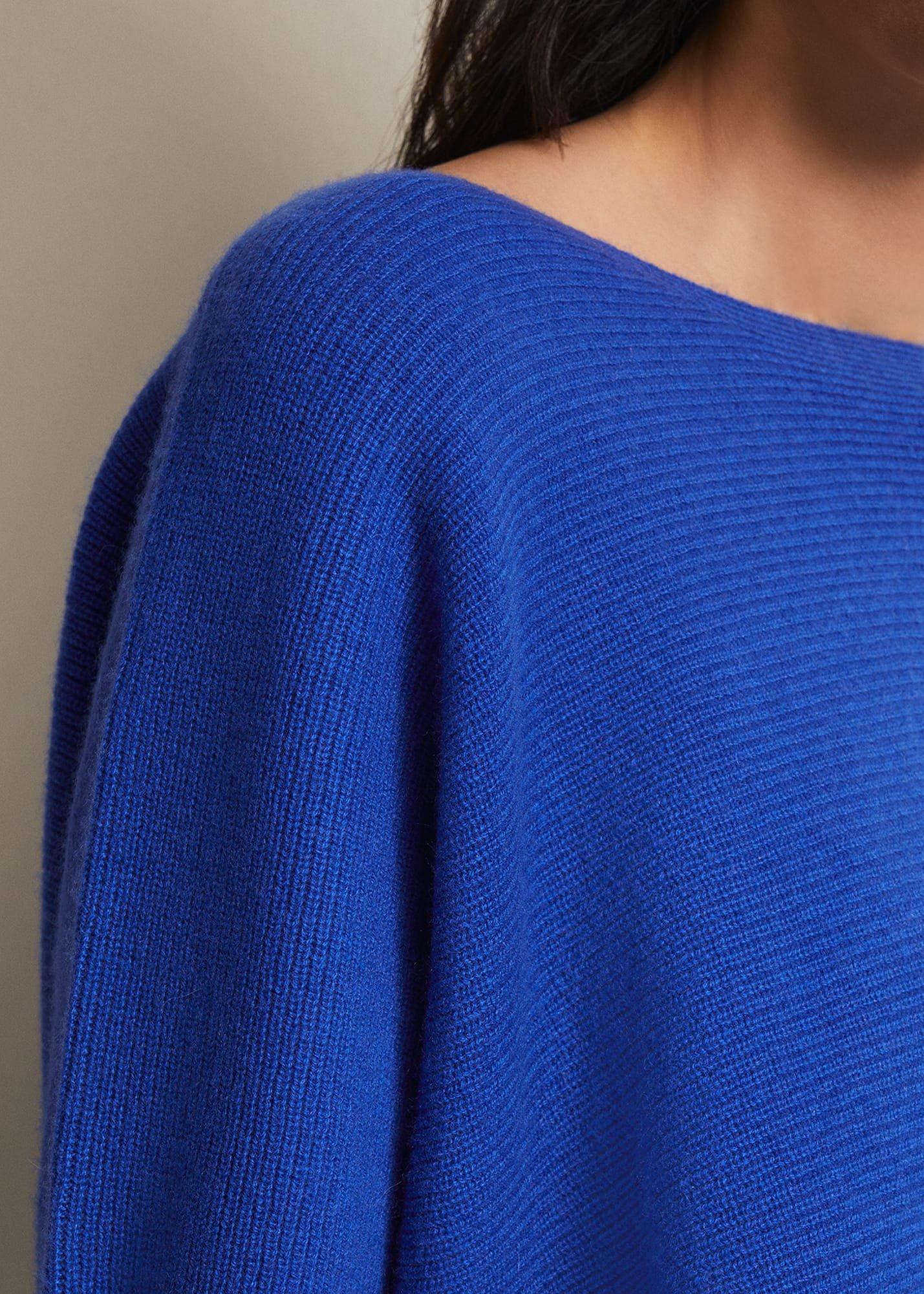 Isabella Blue Wool Cashmere Jumper