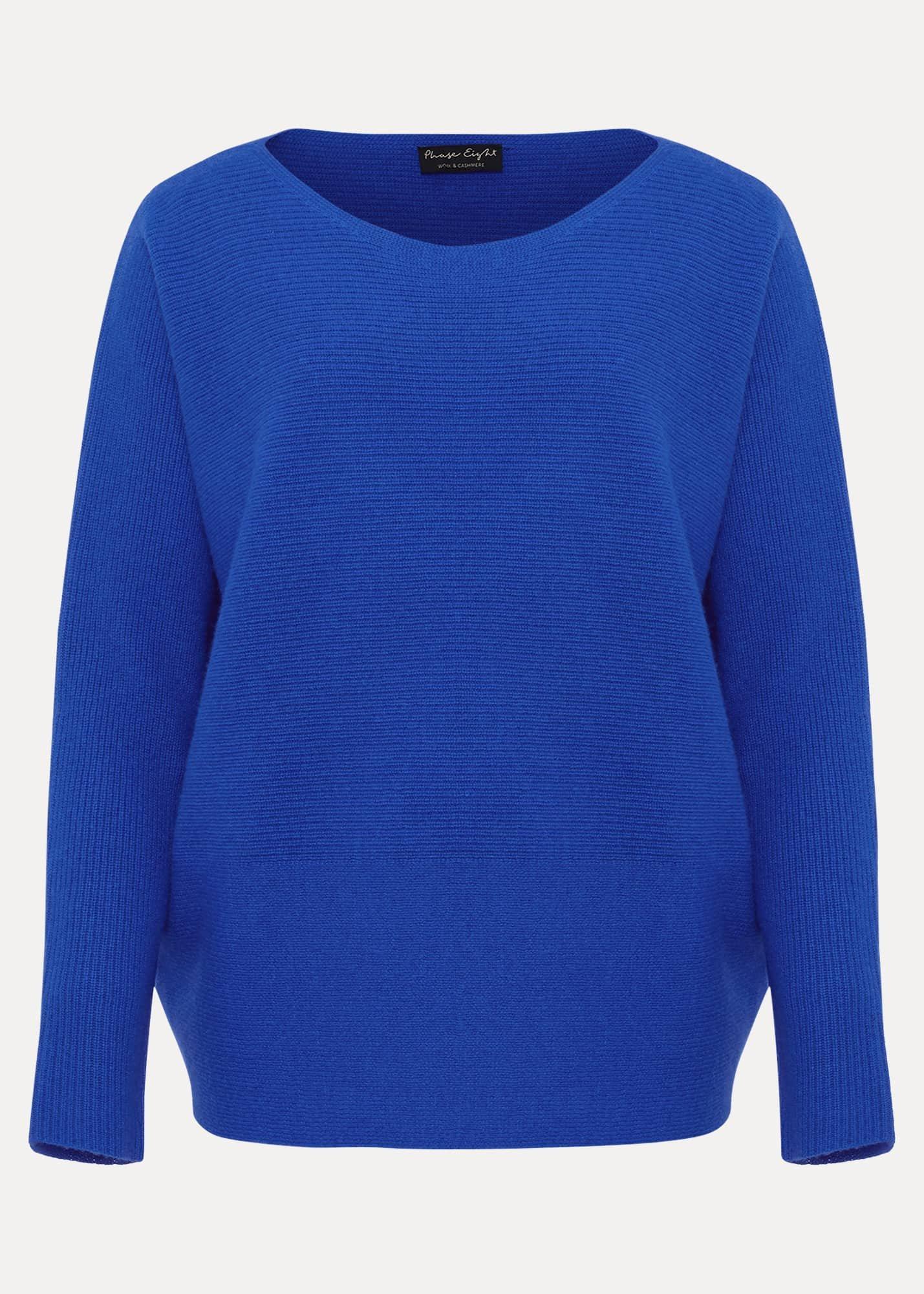 Isabella Blue Wool Cashmere Jumper