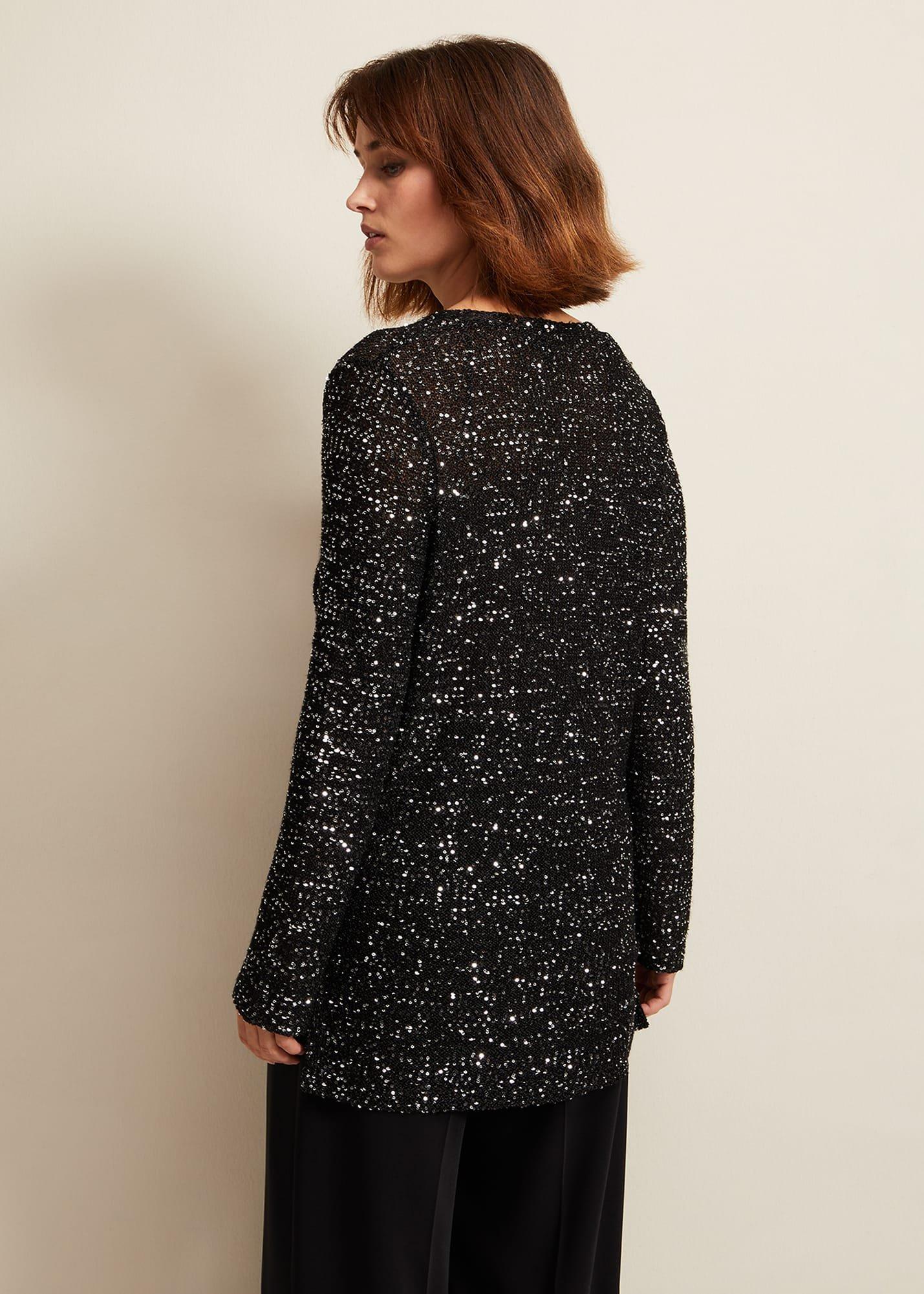Juanna Sequin Knitted Top