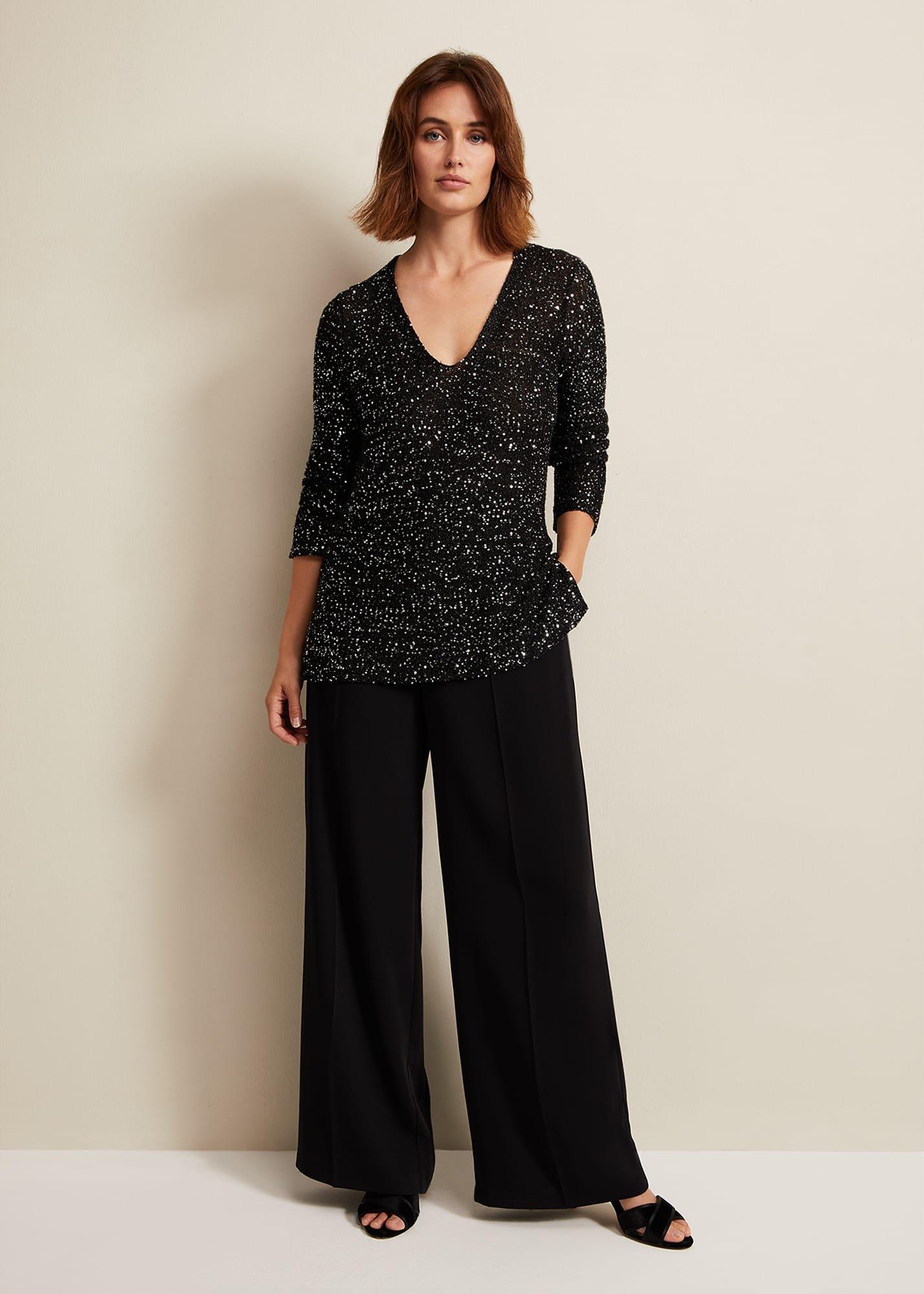 Juanna Sequin Knitted Top
