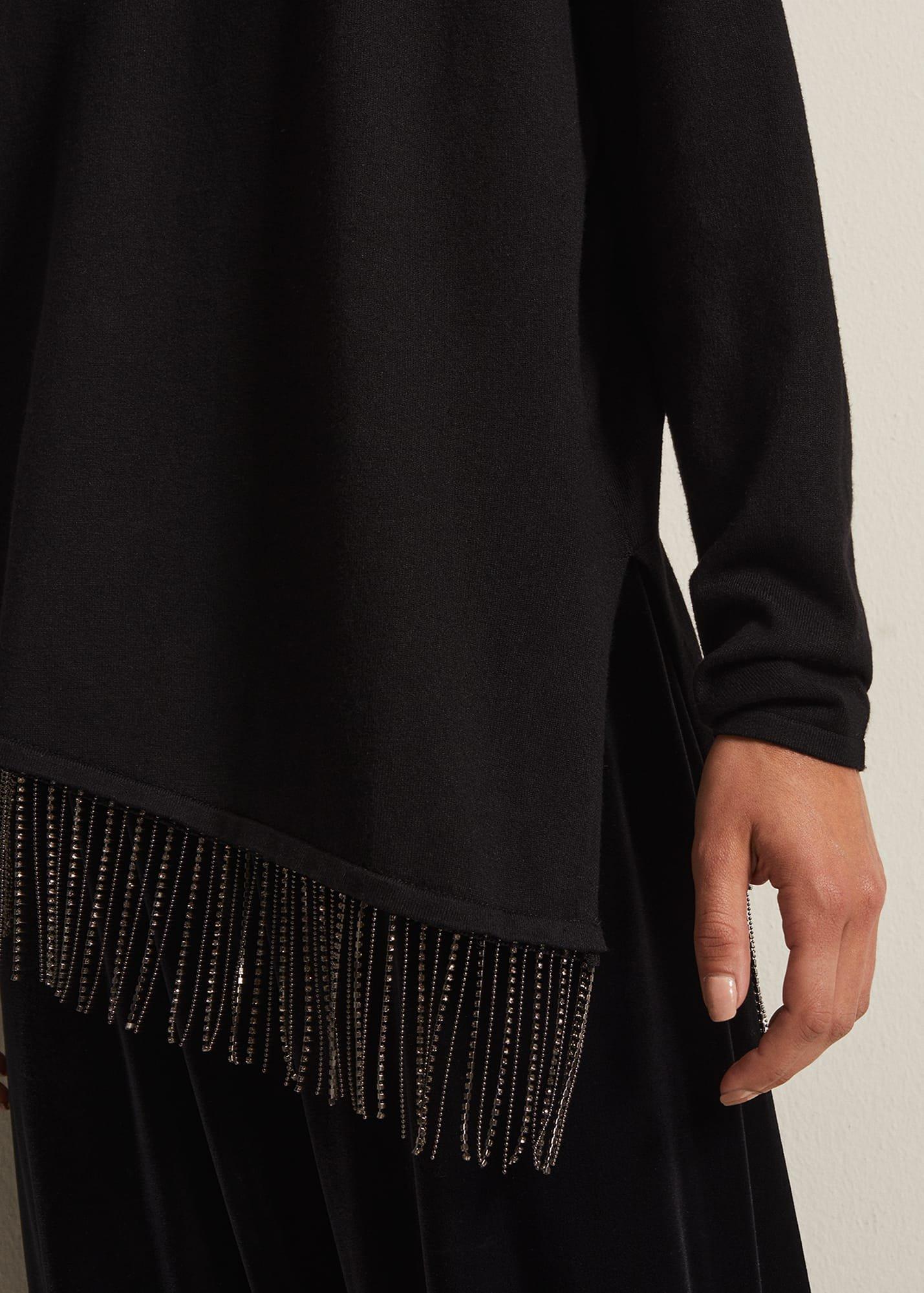 Mellia Fine Knit Diamante Top