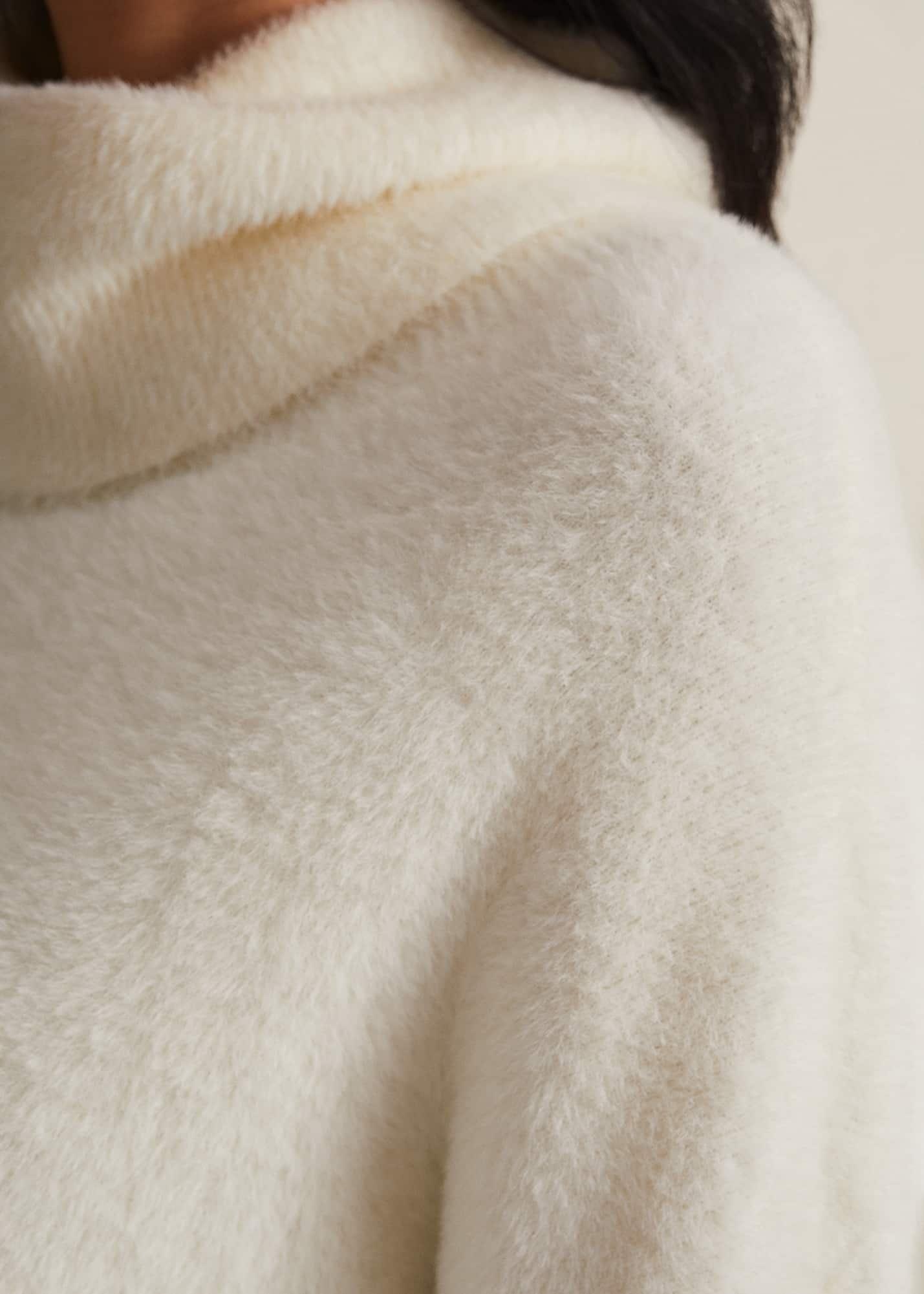 Natalia Fluffy Roll Neck Knit