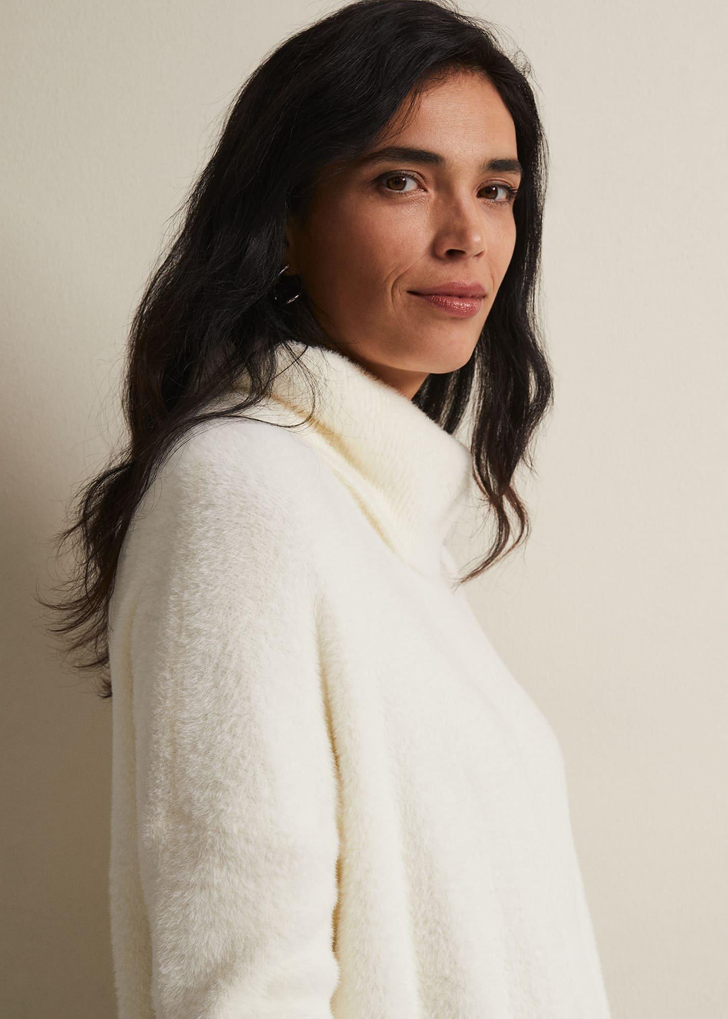Natalia Fluffy Roll Neck Knit