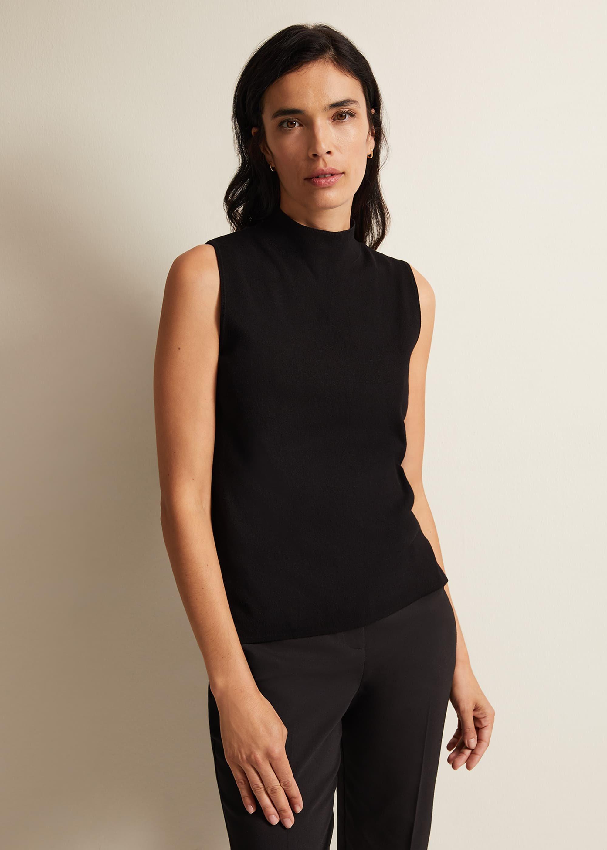 Miley Sleevless Funnel Neck Tank