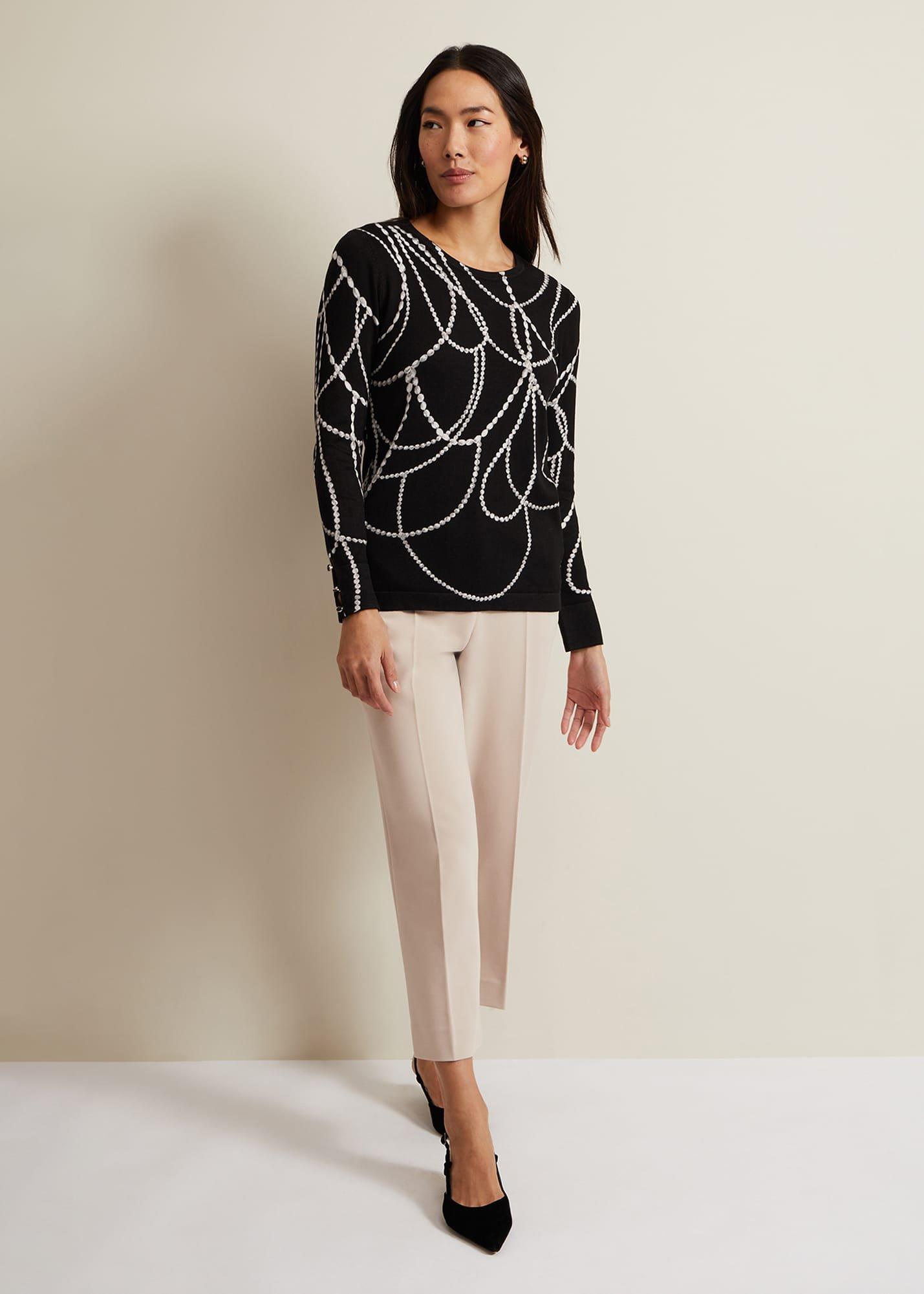 Jaelyn Pearl Print Jumper