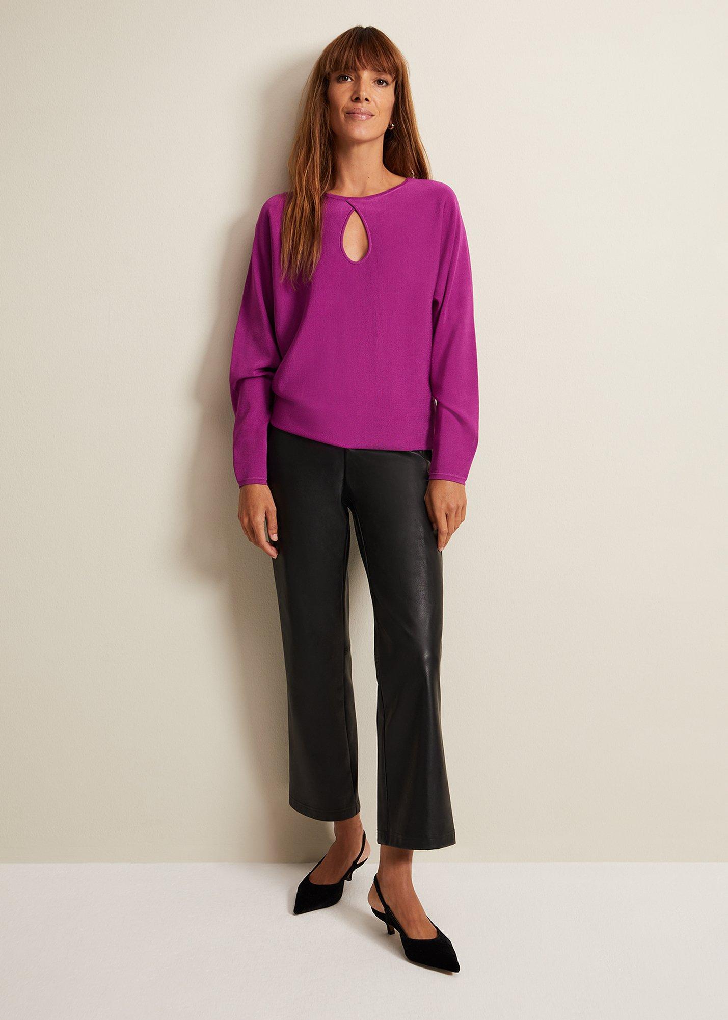 Letina Slinky Keyhole Knit Jumper