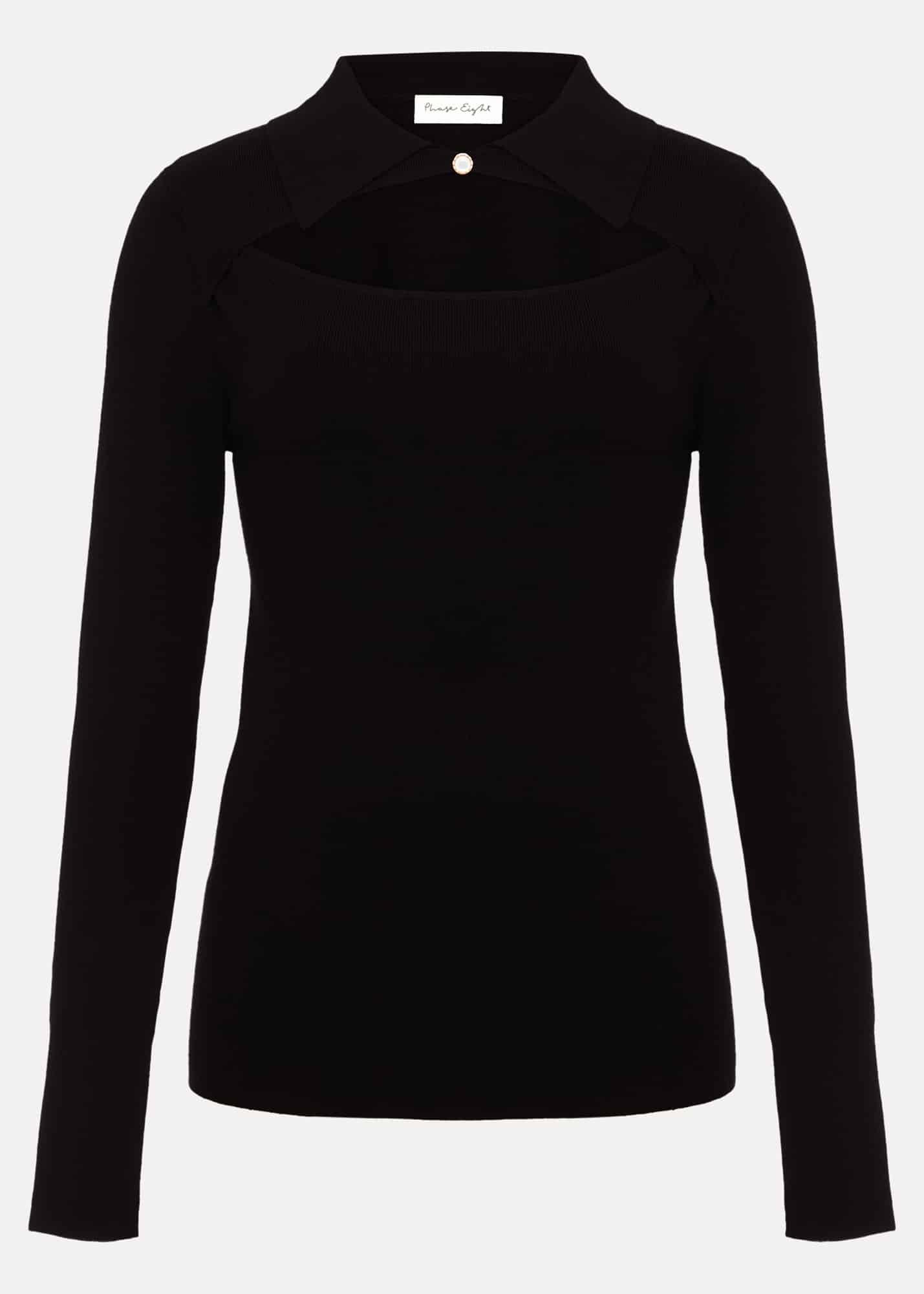 Becki Cut Out Collar Jumper
