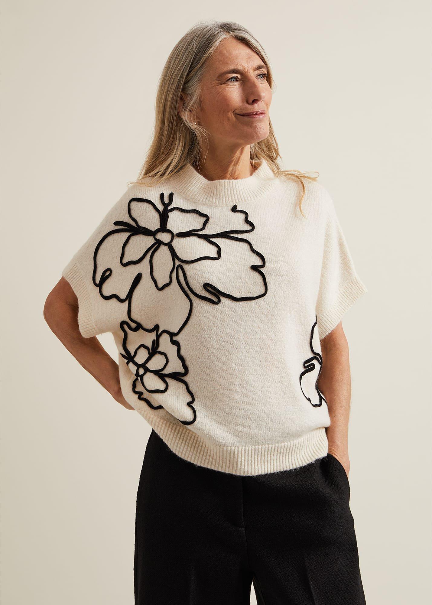 Arianna Applique Knit Tabard