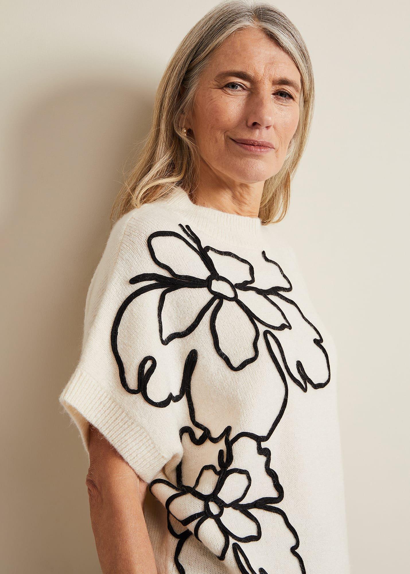 Arianna Applique Knit Tabard