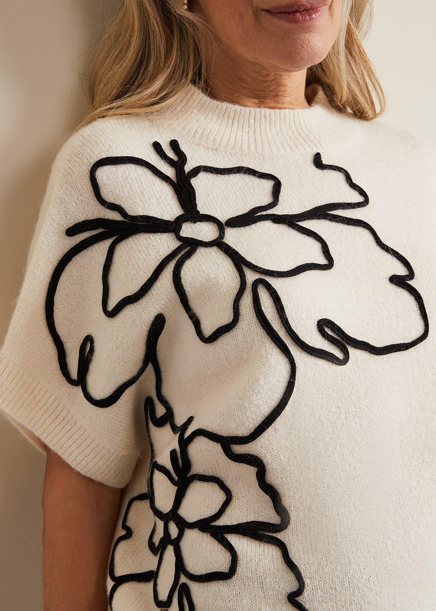 Arianna Applique Knit Tabard