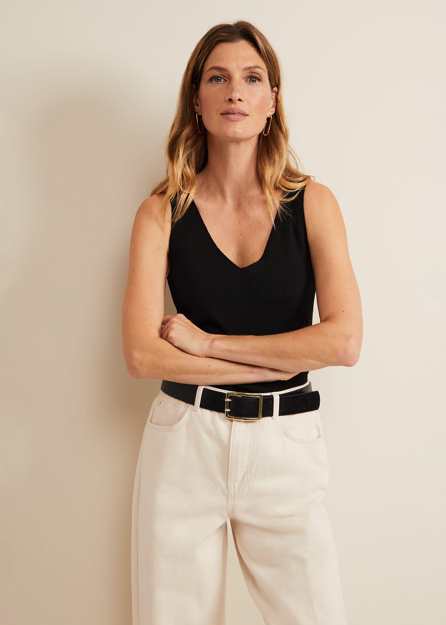 Jessie Ribbed V Neck Cami